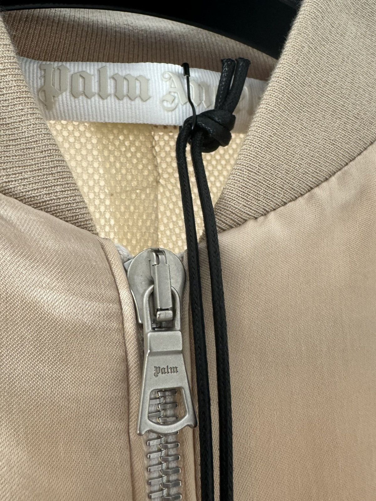 Palm Angels Palm Angels Silk Beige Bomber Jacket Size US S / EU 44-46 / 1 - 10 Thumbnail