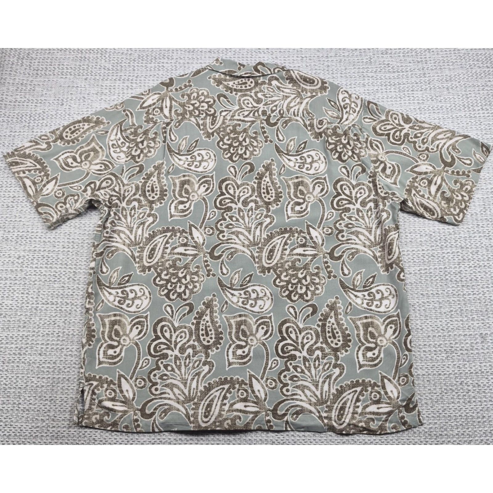 Vintage Caribbean Hawaiian Button Up Shirt Mens Large Paisley Short Sleeve Tropical Size US L / EU 52-54 / 3 - 6 Thumbnail