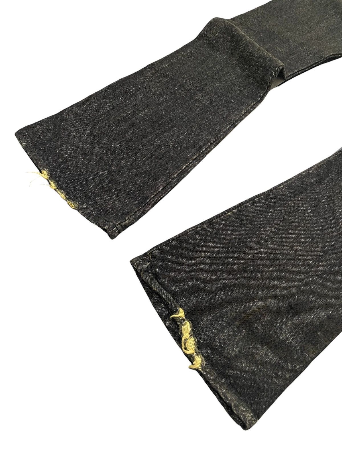 If Six Was Nine × Le Grande Bleu (L.G.B.) Red Carpet Japan Flared Bush Pocket Distressed Jeans Size US 27 - 13 Thumbnail