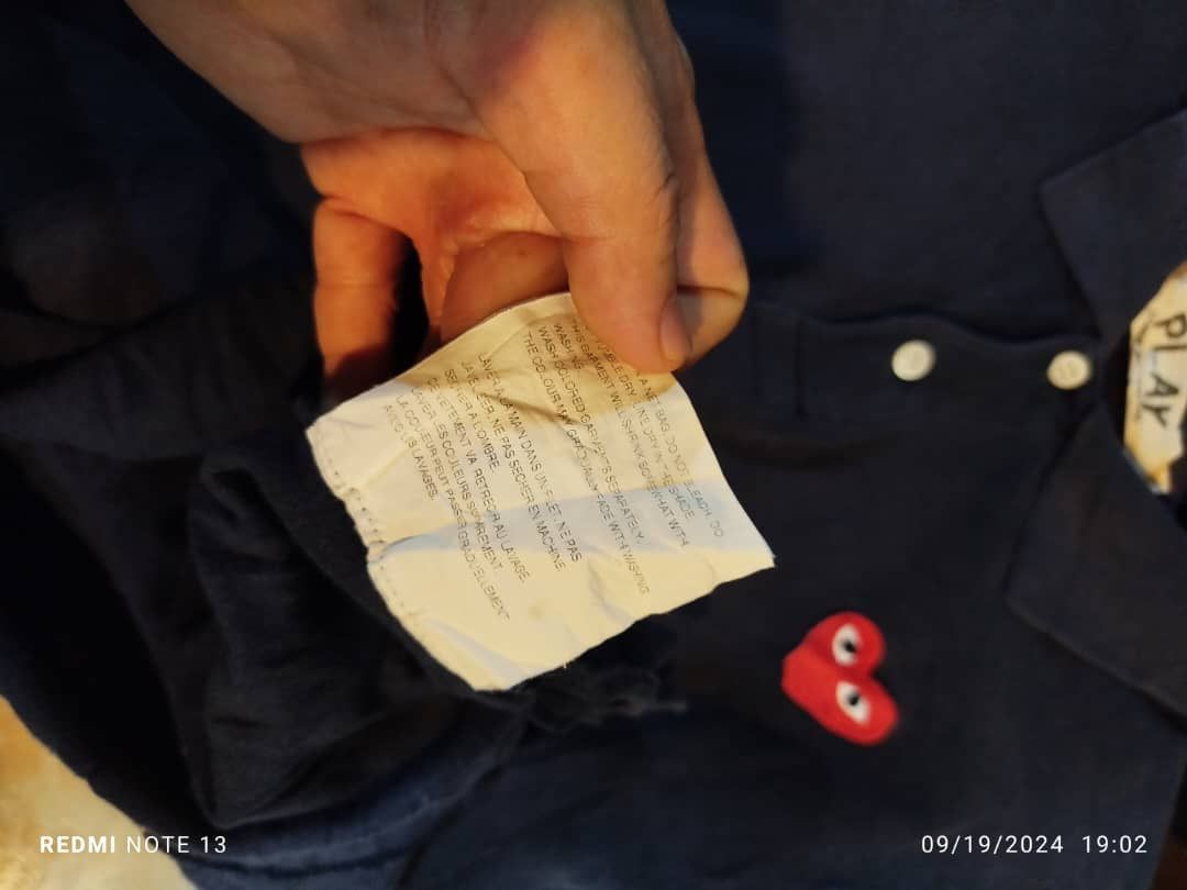 Comme des Garcons × Japanese Brand × Vintage CDG polo tee Size US M / EU 48-50 / 2 - 4 Thumbnail