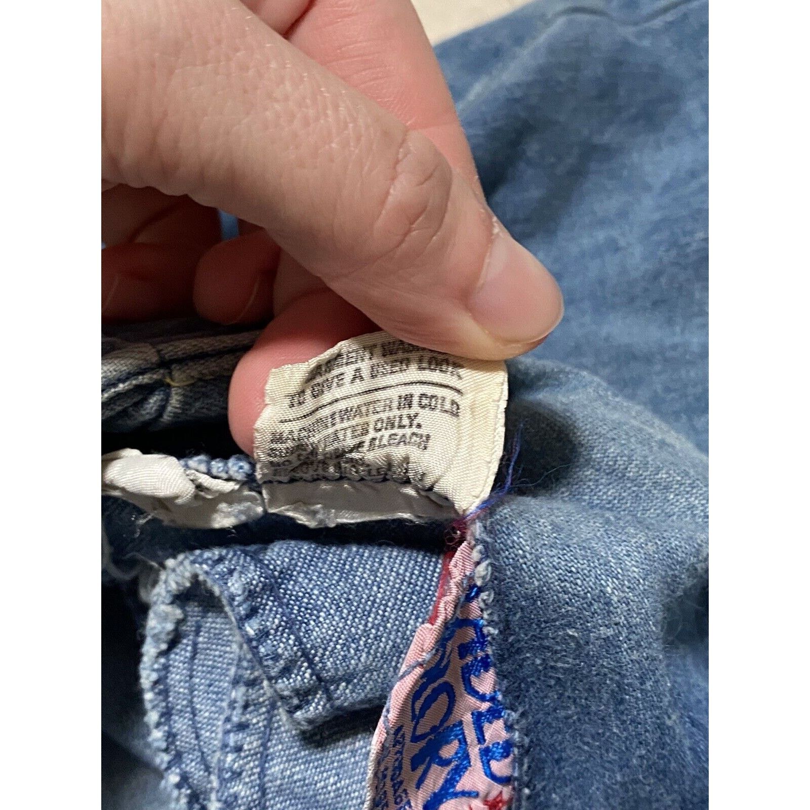 Faded Glory VTG 70s Faded Glory Appendagez Denim Jeans Bell Bottoms Size 29" - 6 Thumbnail