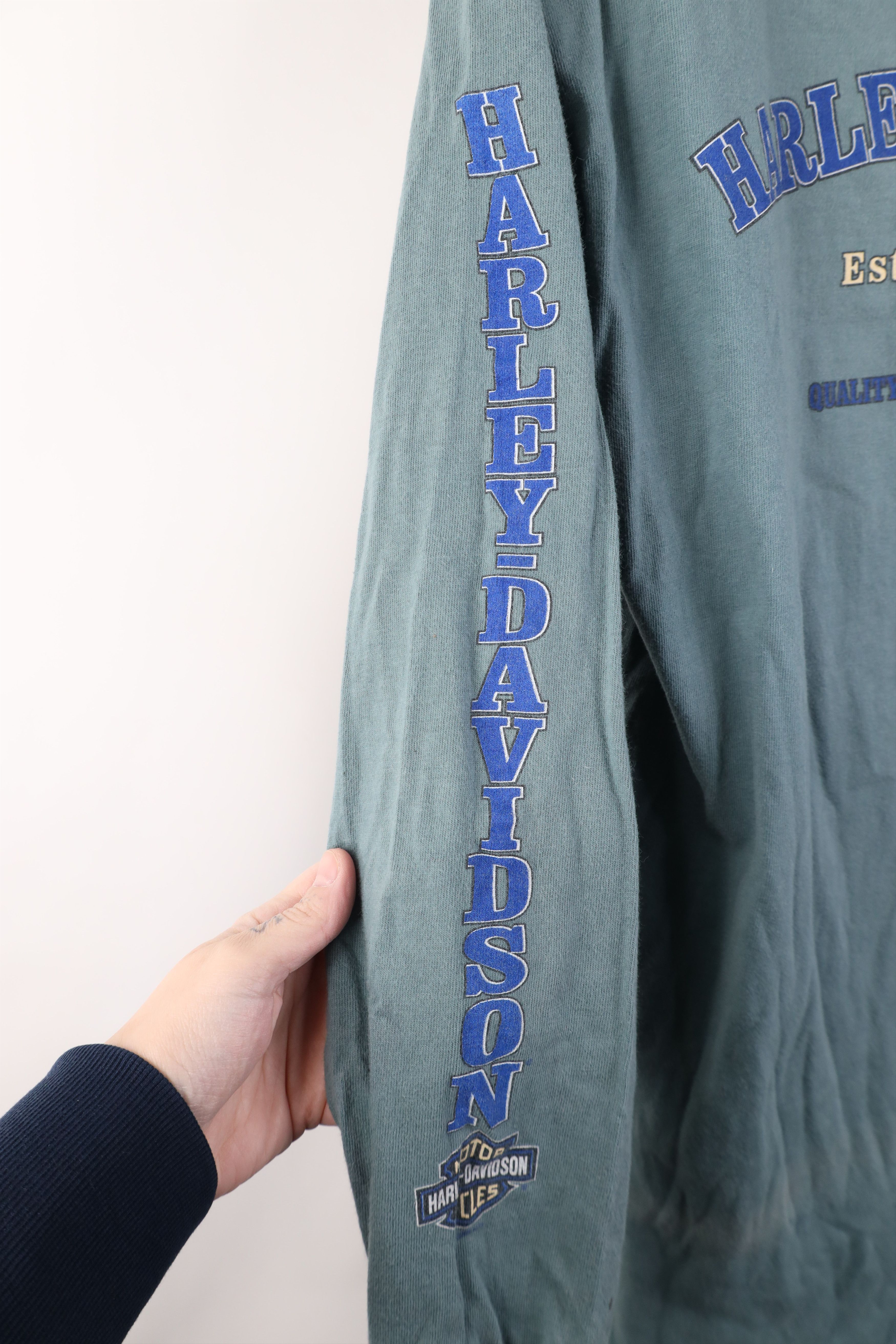 Harley Davidson Vintage Y2K 2000 Harley Davidson Long Sleeve T-Shirt USA Size US M / EU 48-50 / 2 - 4 Thumbnail