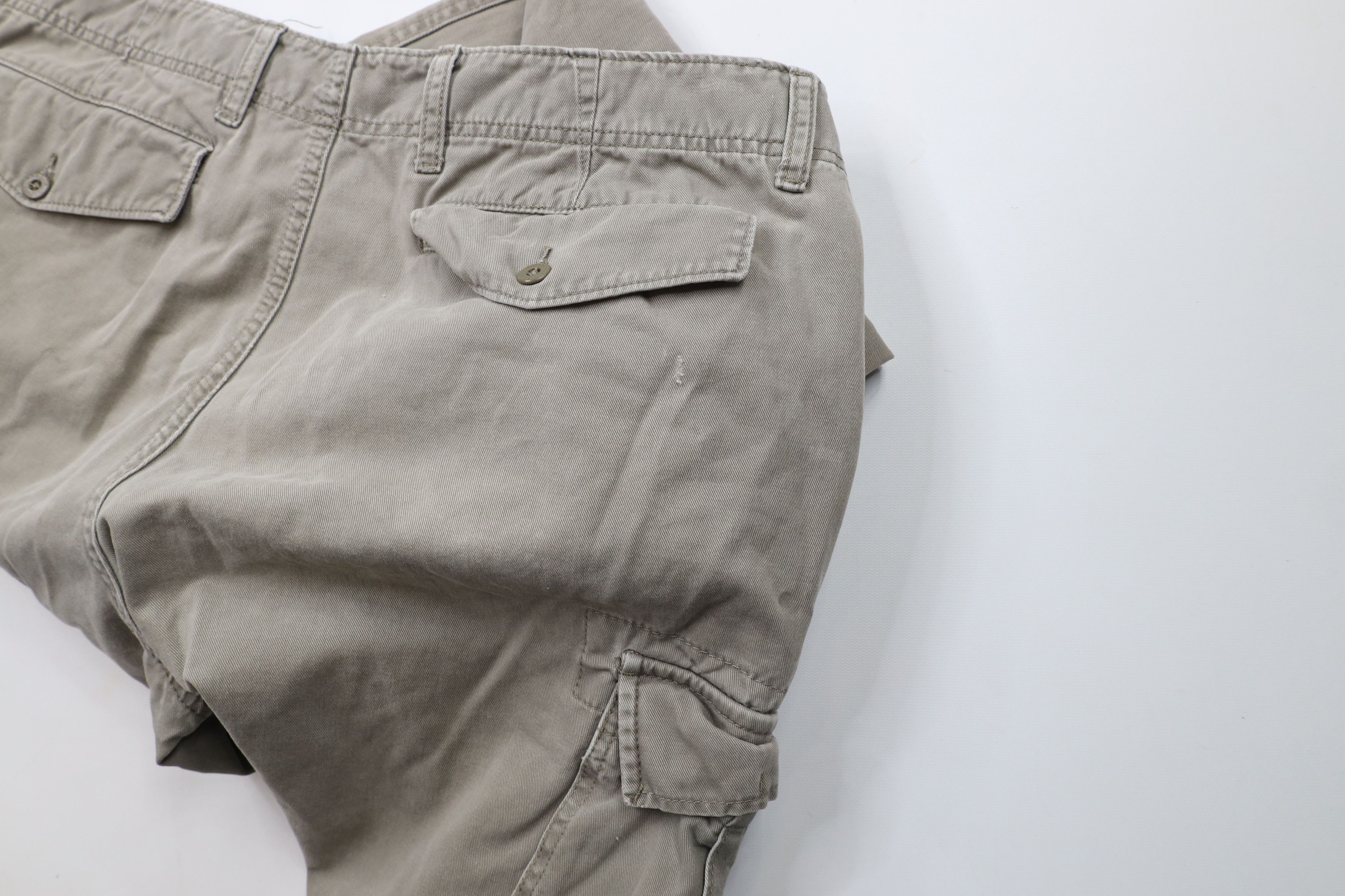 Nautica × Vintage Vintage 90s Nautica Baggy Fit Wide Leg Cargo Pants Beige Size US 40 / EU 56 - 10 Thumbnail
