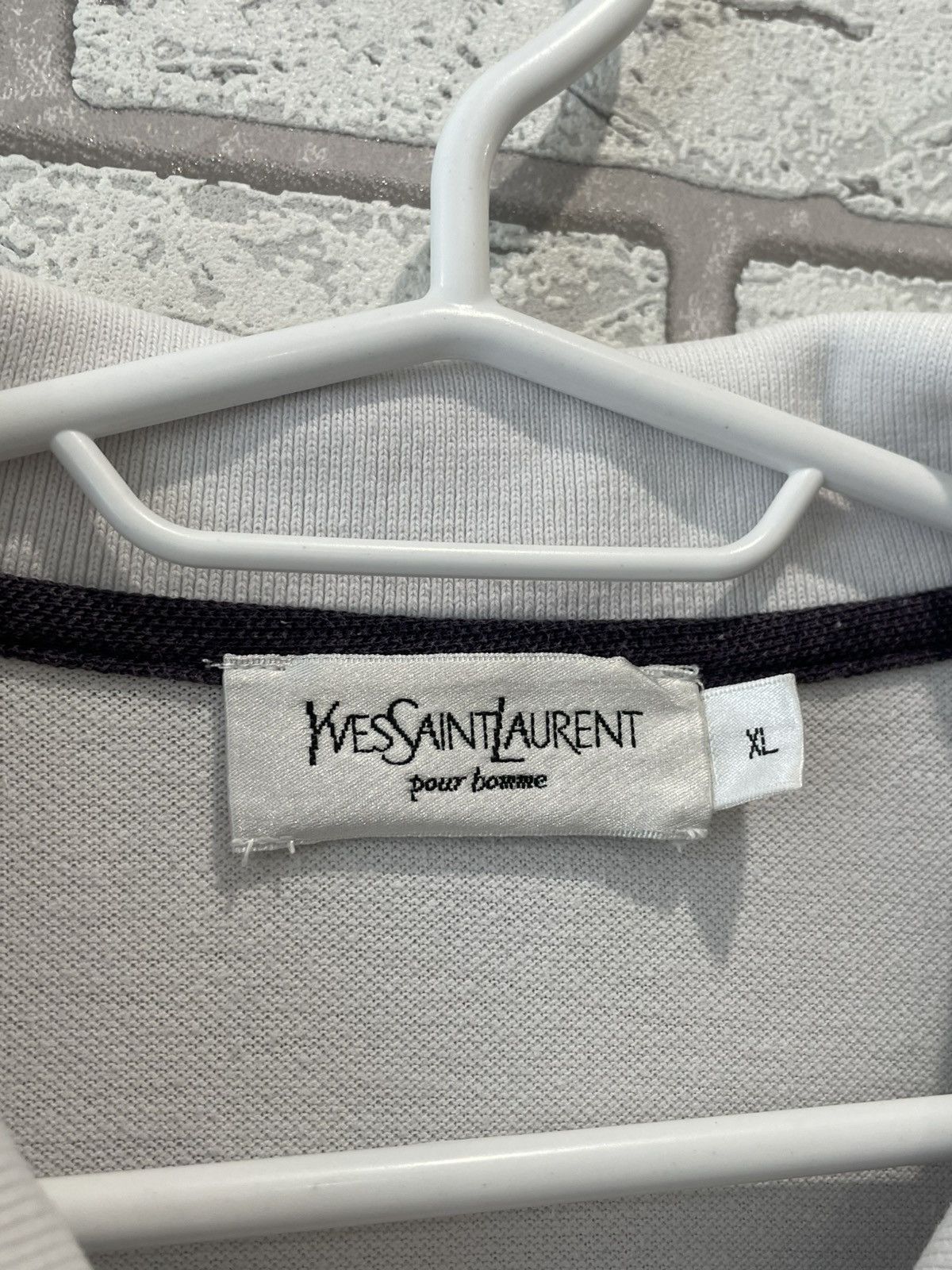 Yves Saint Laurent Yves Saint Laurent YSL Big Logo Polo T Shirt Vintage Tee Size US XL / EU 56 / 4 - 11 Thumbnail
