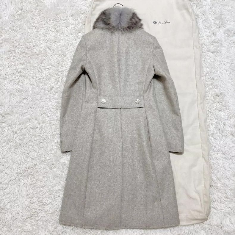 Loro Piana LORO PIANA Grayish goat cashmere coat Size XS / US 0-2 / IT 36-38 - 2 Thumbnail