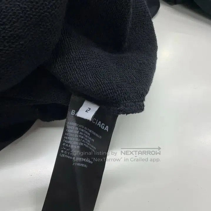 Balenciaga Balenciaga Black Logo Print Hooded Sweatshirt. Size US M / EU 48-50 / 2 - 4 Thumbnail