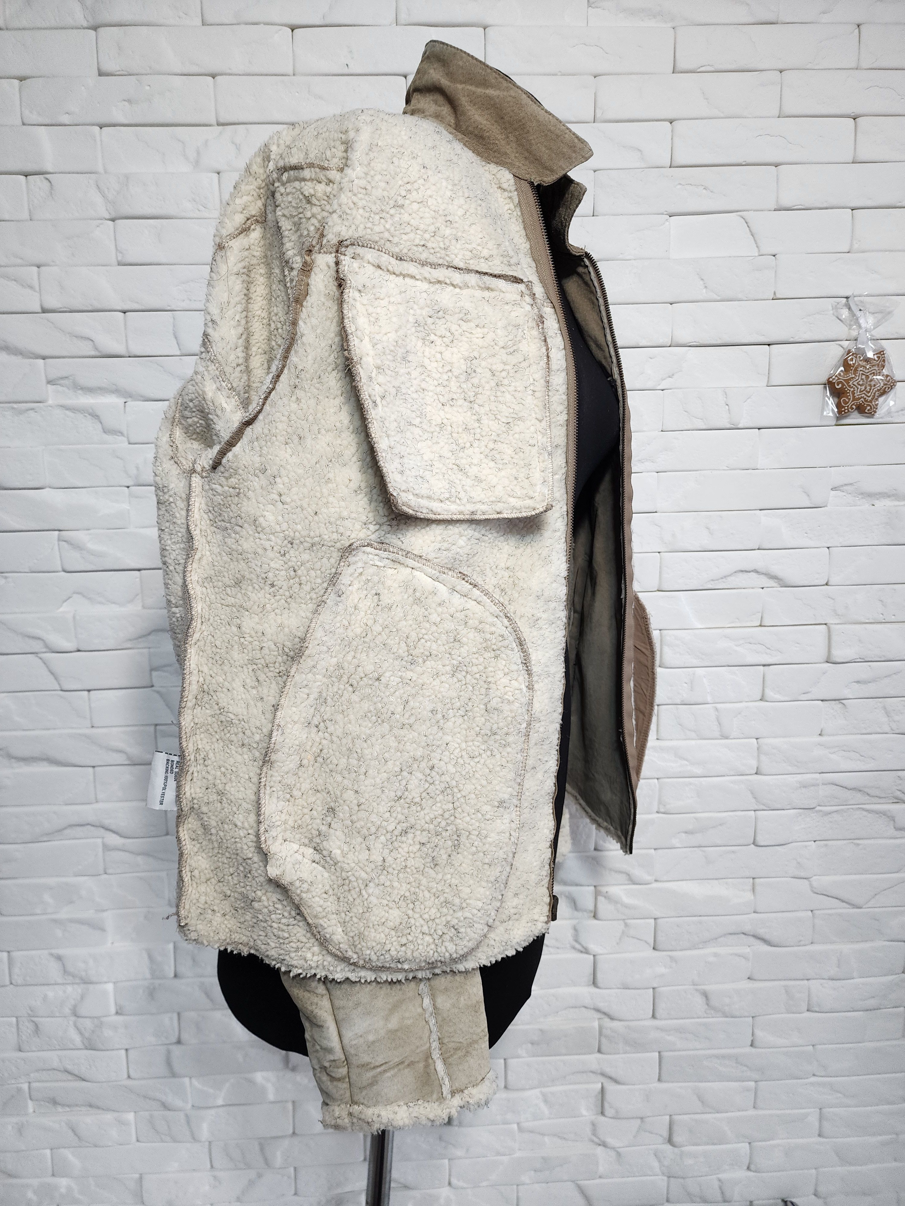 Other Men's Suede Style Jacket: Faux Fur Insulation, Metal Zipper Size US L / EU 52-54 / 3 - 9 Thumbnail