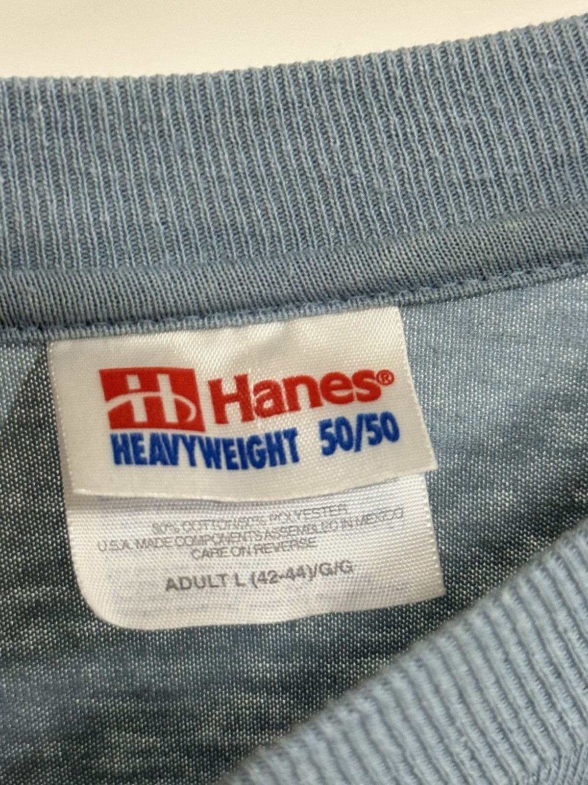 Vintage Vintage Idaho Farm Family Blue Tee Hanes Heavyweight 50 / 50 Size US L / EU 52-54 / 3 - 4 Thumbnail