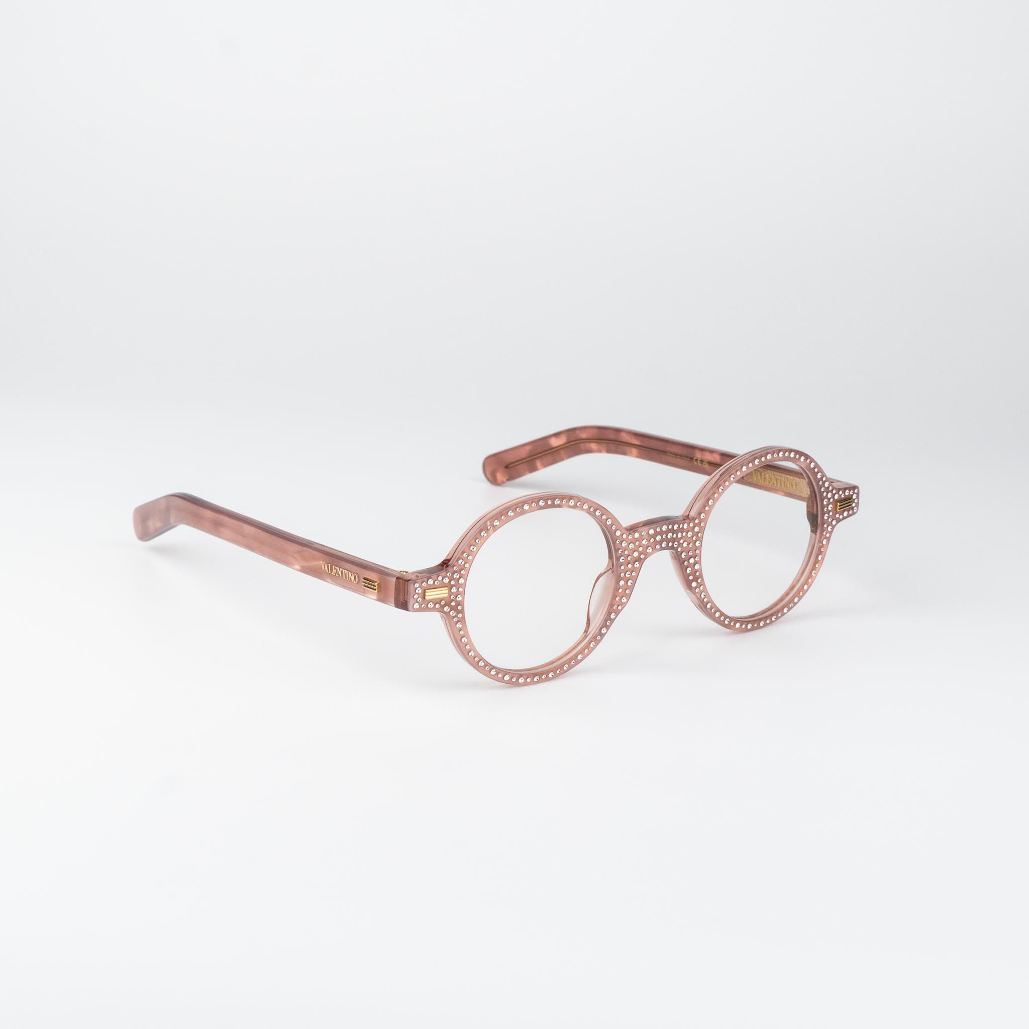 Valentino Valentino Women Eyeglasses Stones Crystal Round VLX-185 E Size ONE SIZE - 4 Thumbnail