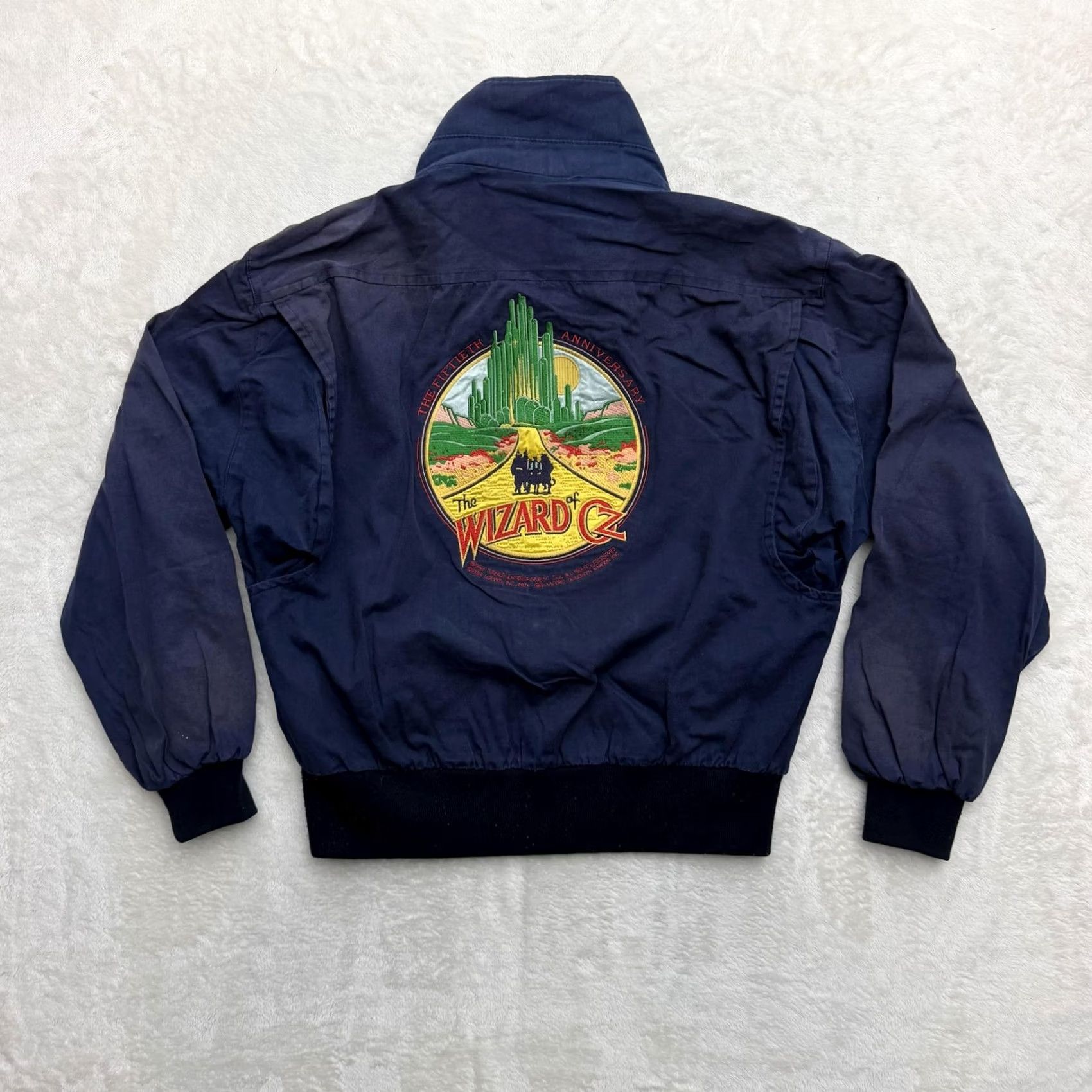 Vintage VINTAGE High Five Wizard Of Oz Jacket Mens S Blue Bomber Embroidered 50th Size US S / EU 44-46 / 1 - 2 Thumbnail