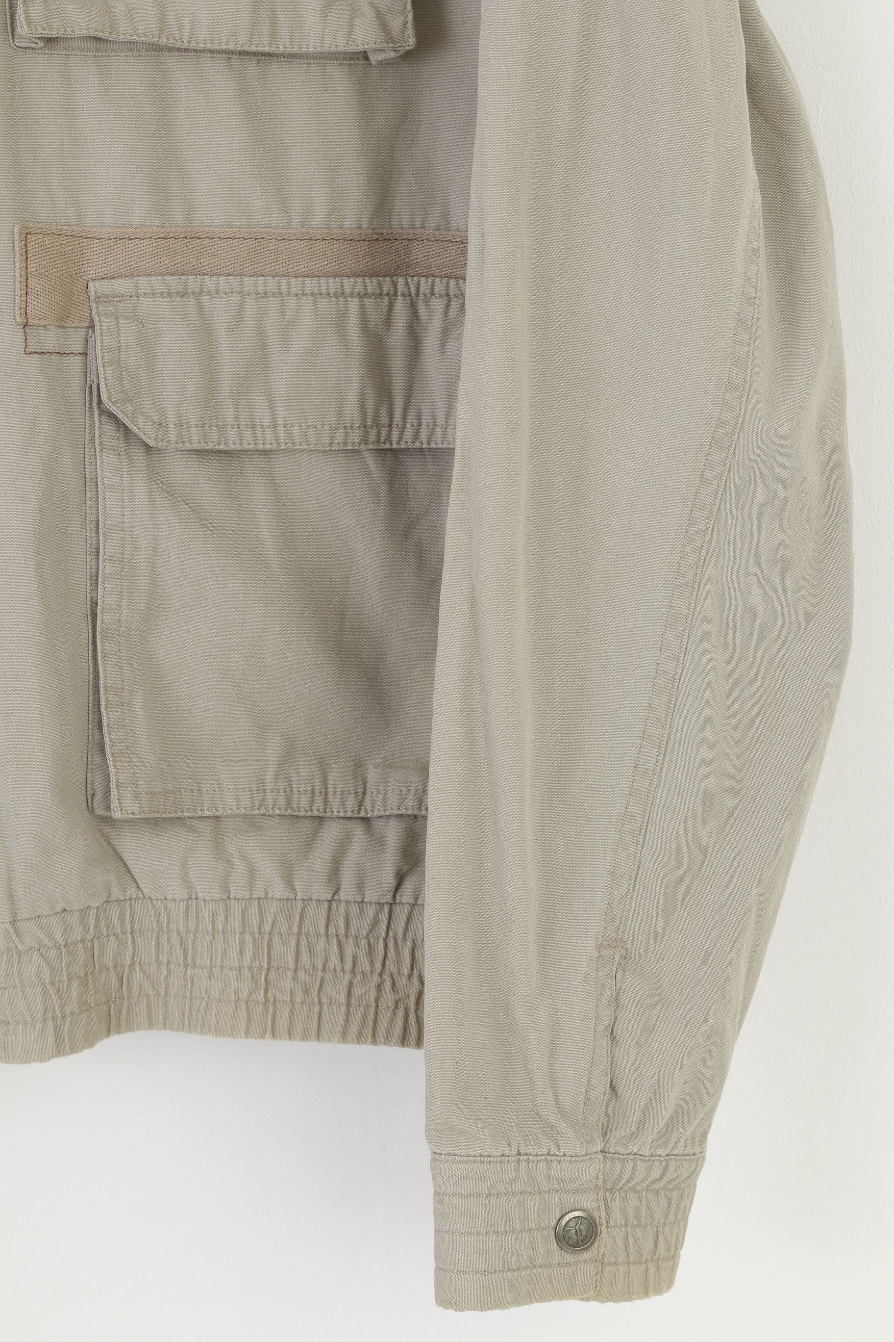 Puma Puma Men S Jacket Pockets Full Zipper Beige 10253 Size US S / EU 44-46 / 1 - 4 Thumbnail