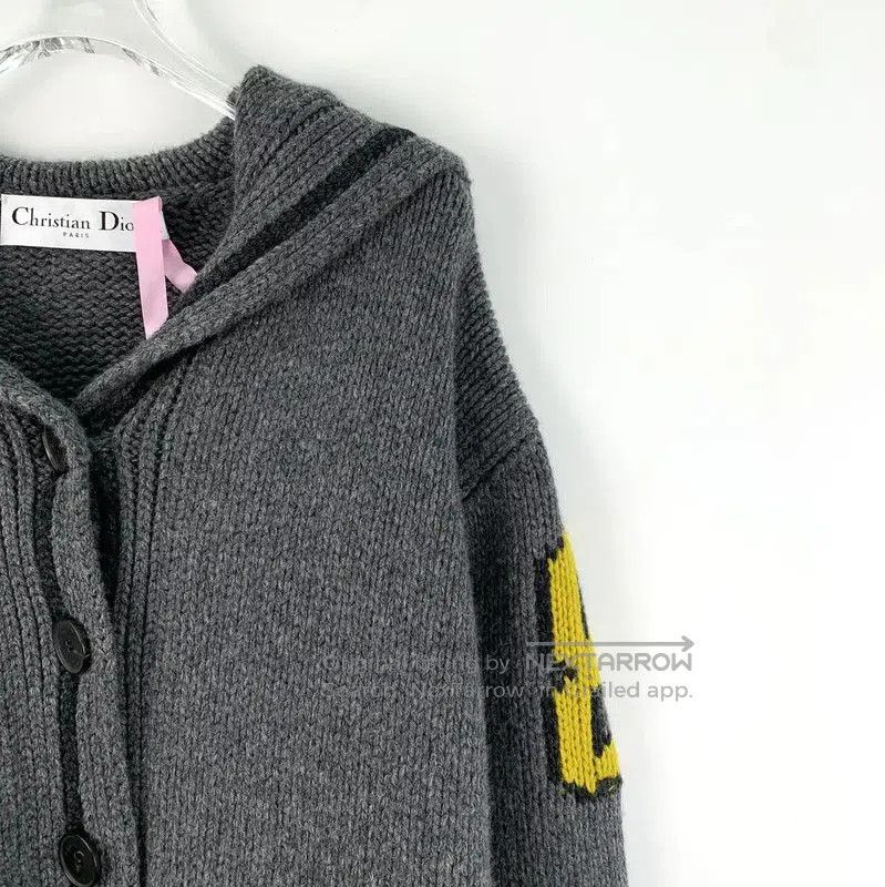 Dior Dior Grey Wool Cardigan with Hood . Size XXS / US 00 / IT 34 - 3 Thumbnail