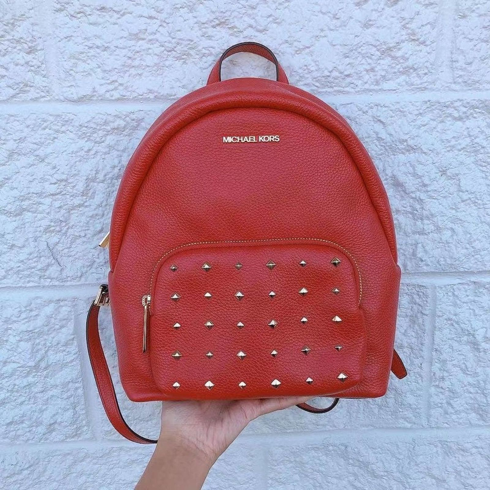 Michael Kors Michael Kors Erin 35F0GERB8L Medium Leather Backpack Flame Size ONE SIZE - 1 Thumbnail