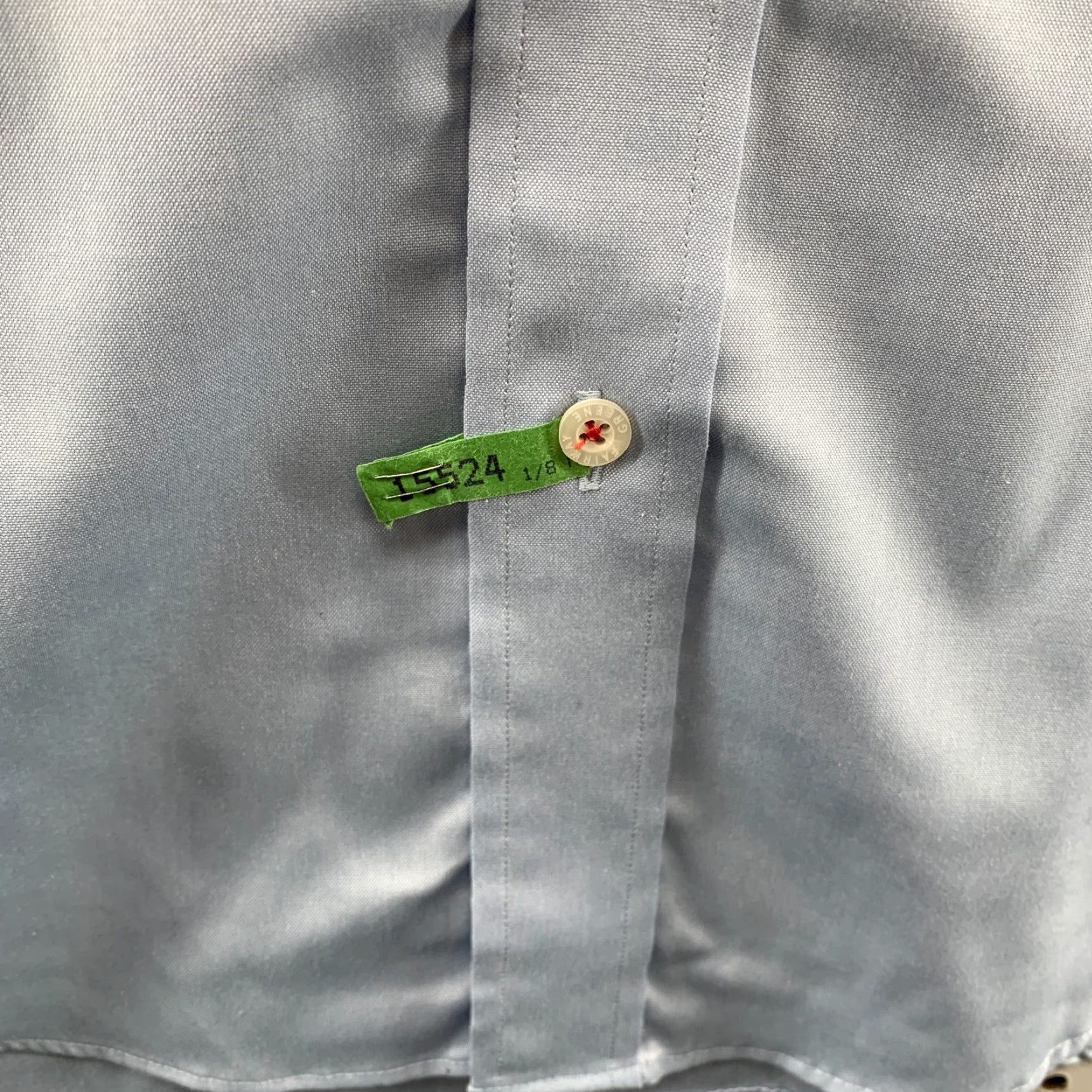 Needles VINTAGE Fairway & Greene Button-Up Shirt Blue Solid Extra Large Long Sleeve Sports Mens Size US XL / EU 56 / 4 - 6 Thumbnail