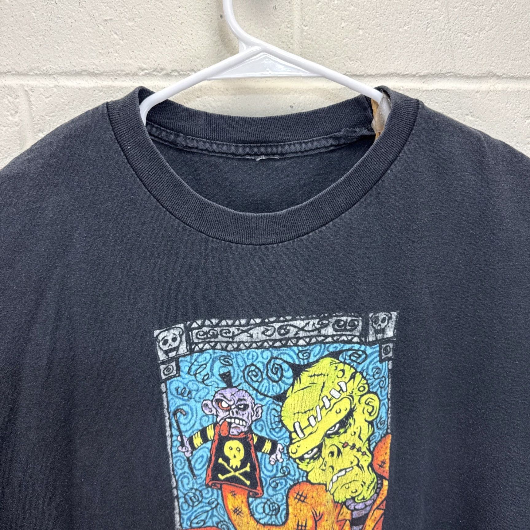 Vintage VINTAGE Black XL T-Shirt Heavy Metal Band Tee 90s White Zombie Hand Puppet Mens Short Sleeve Cotton Graphic Tee Size US XL / EU 56 / 4 - 6 Thumbnail