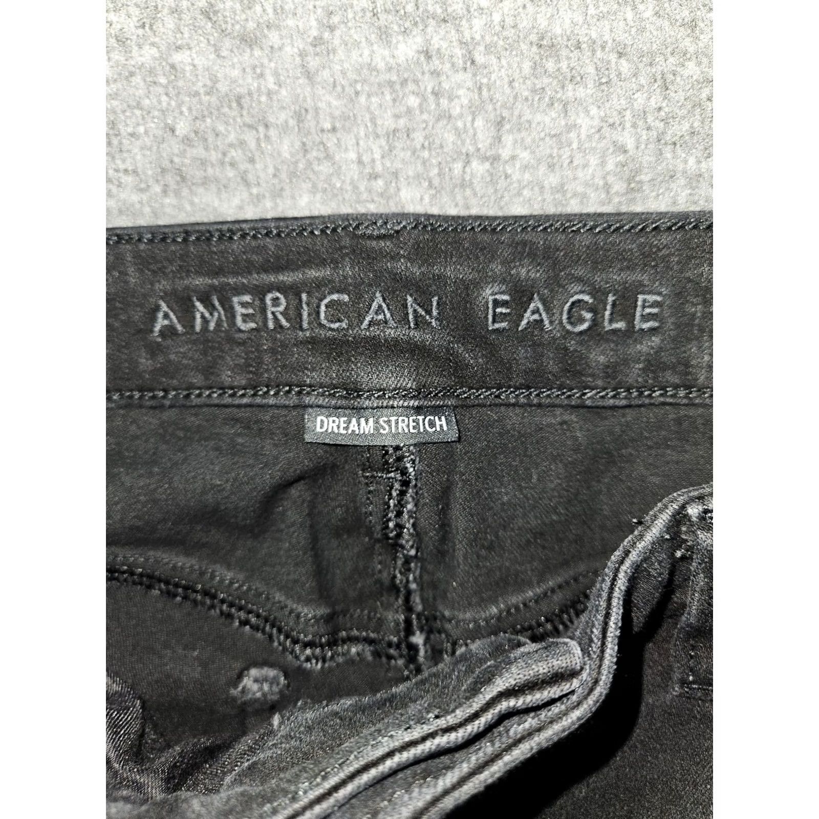 American Eagle Outfitters American Eagle Outfitters Jeans Womens 14 Black Rise Jegging Stretch Size 36" / US 14 / IT 50 - 2 Thumbnail
