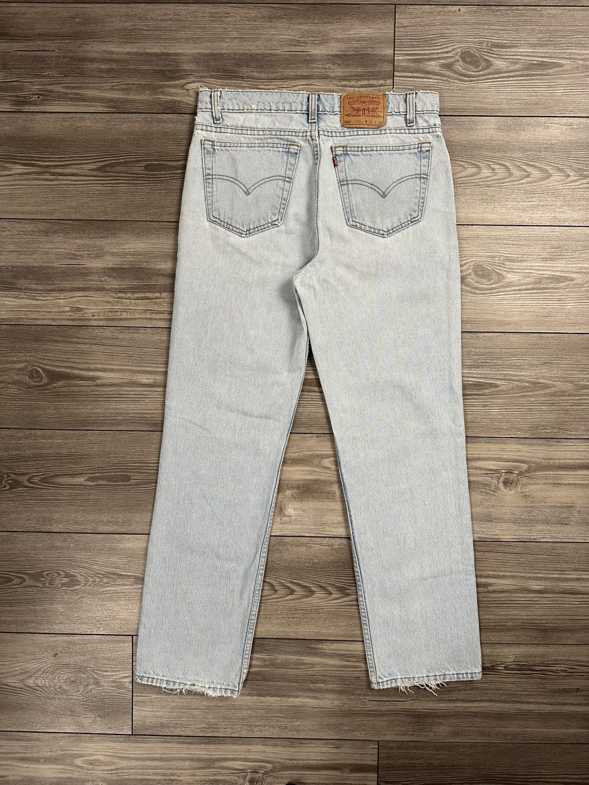 Levi's Vintage 90’s Levis 516 Light Wash Jeans Size US 34 / EU 50 - 2 Thumbnail