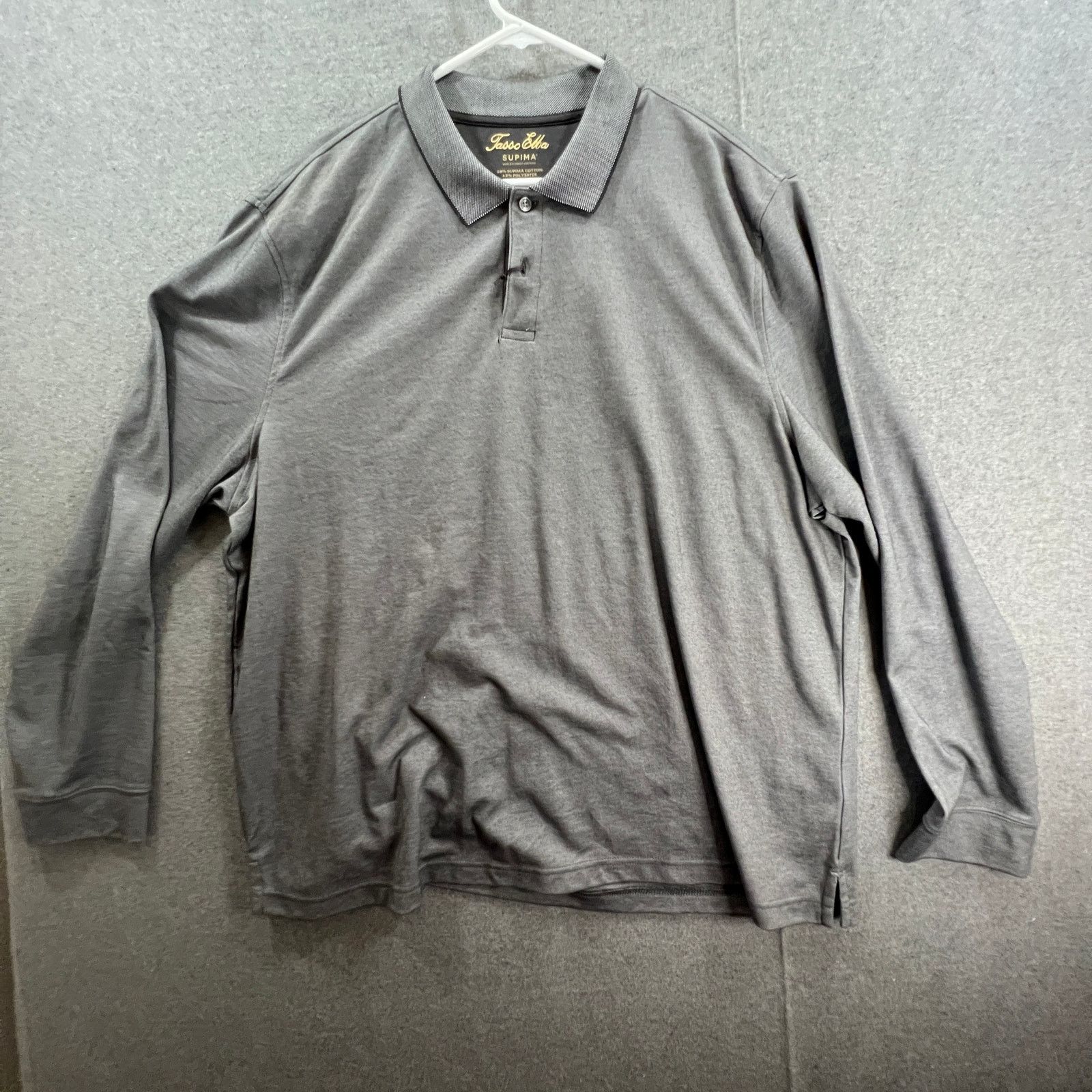 Tasso Elba Tasso Elba Shirt Adult Size XXL Gray Long Sleeve Size US XXL / EU 58 / 5 - 8 Thumbnail
