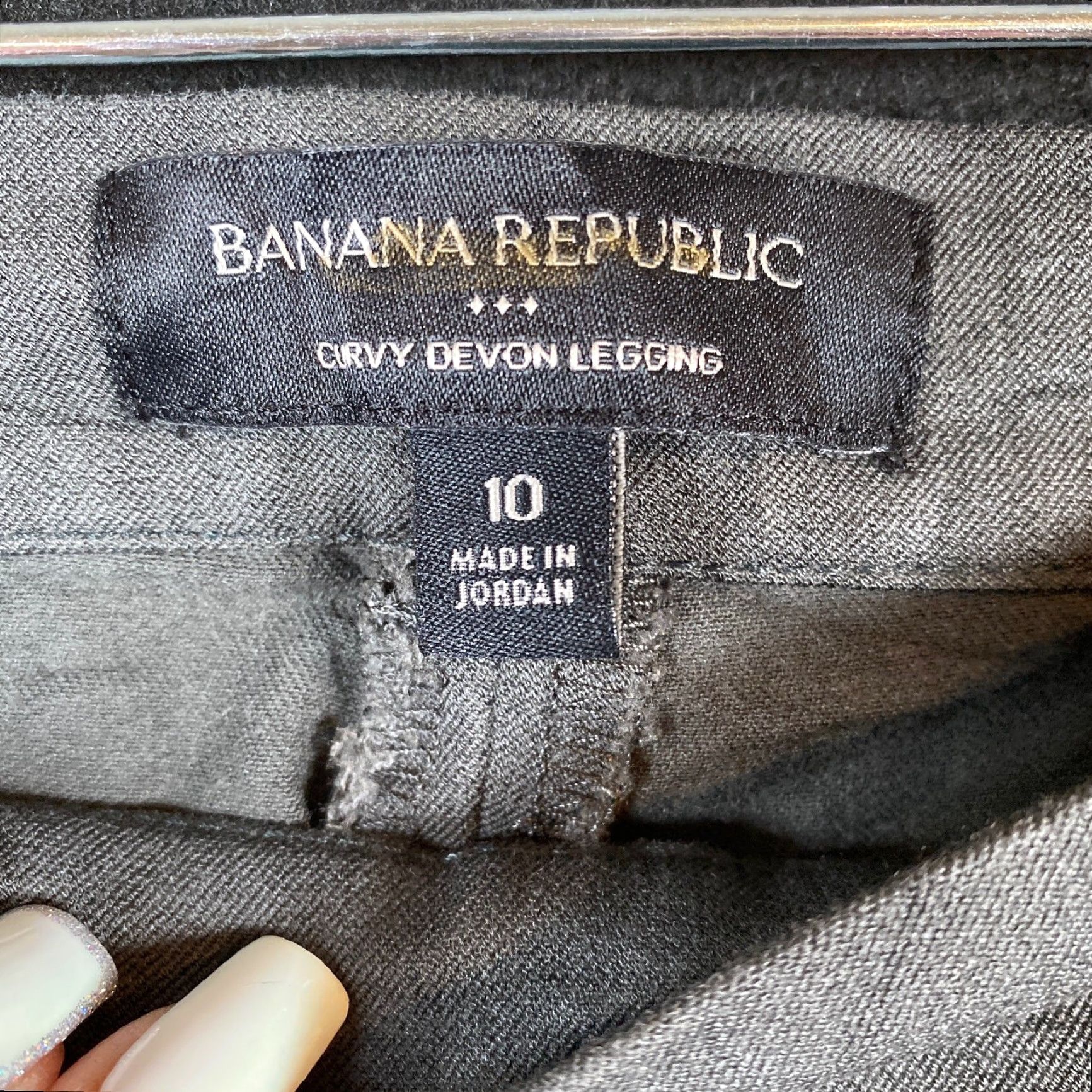 Banana Republic VINTAGE Banana Republic Women Pants Gray Curvy Devon Legging High Rise Stretch 10 Ban ana Republic Women Pants Gray High Rise Stretch 10 Size 24" / US 00 / IT 34 - 4 Thumbnail