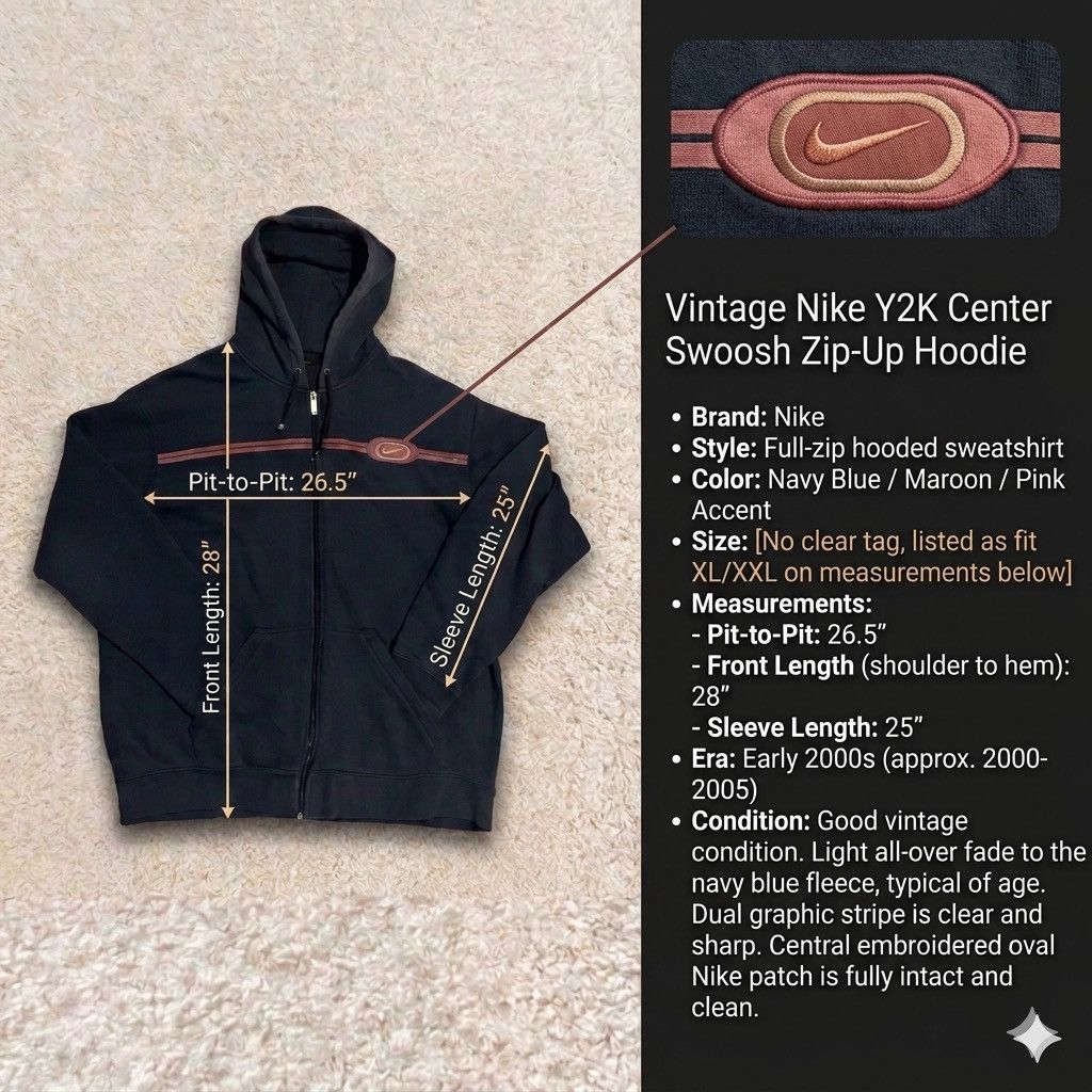 Nike Nike Striped Zip Up Size US XXL / EU 58 / 5 - 3 Thumbnail