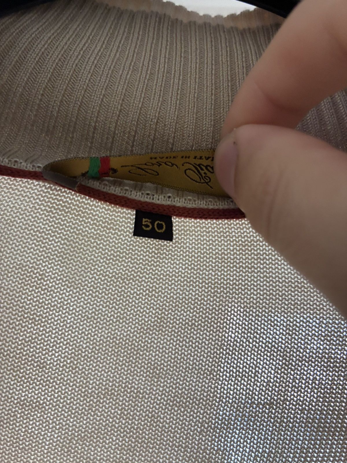Loro Piana Loro piana beige quarter zip size 50/medium Size US M / EU 48-50 / 2 - 2 Thumbnail