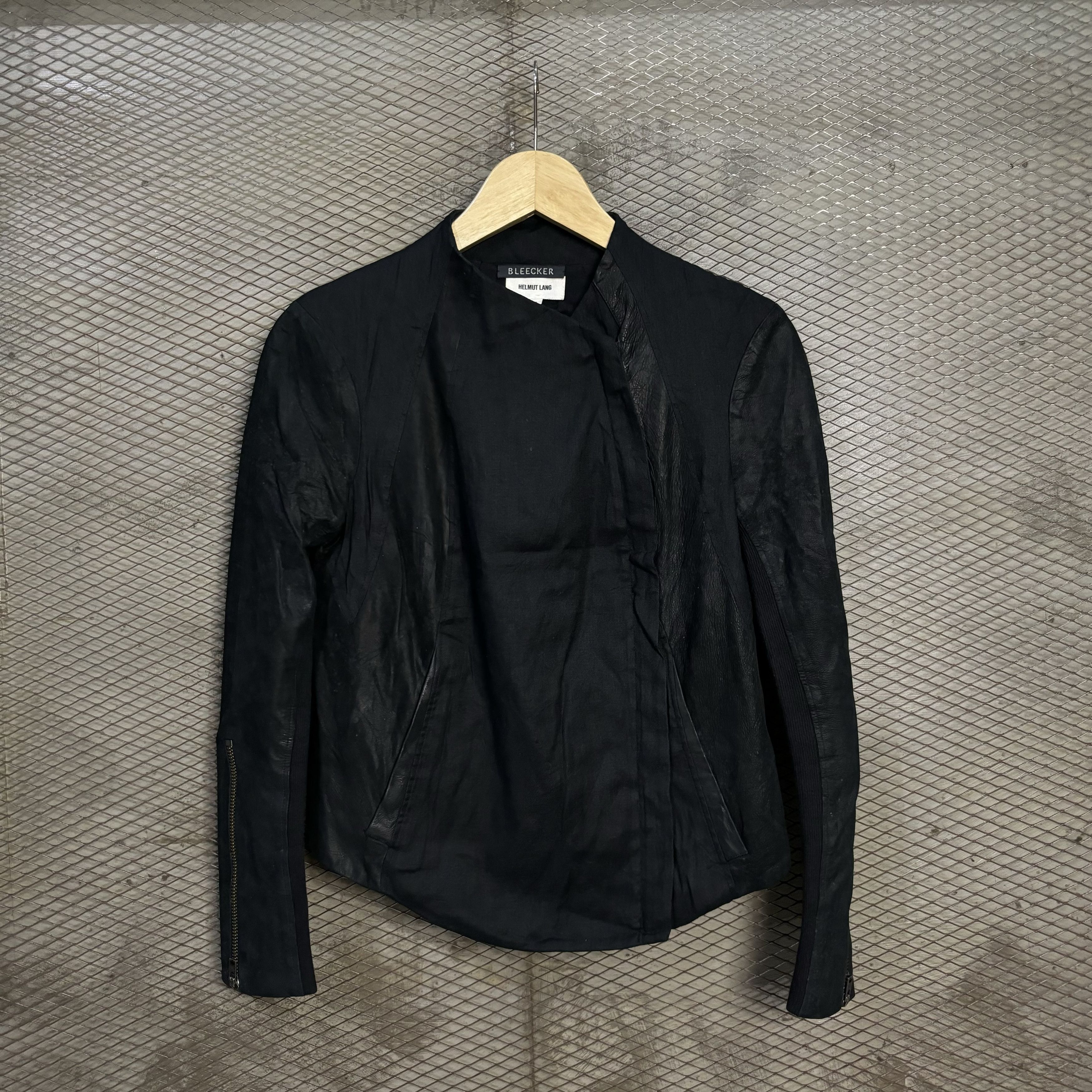 Helmut Lang Helmut Lang Bleecker Leather Jacket Size S / US 4 / IT 40 - 1 Thumbnail