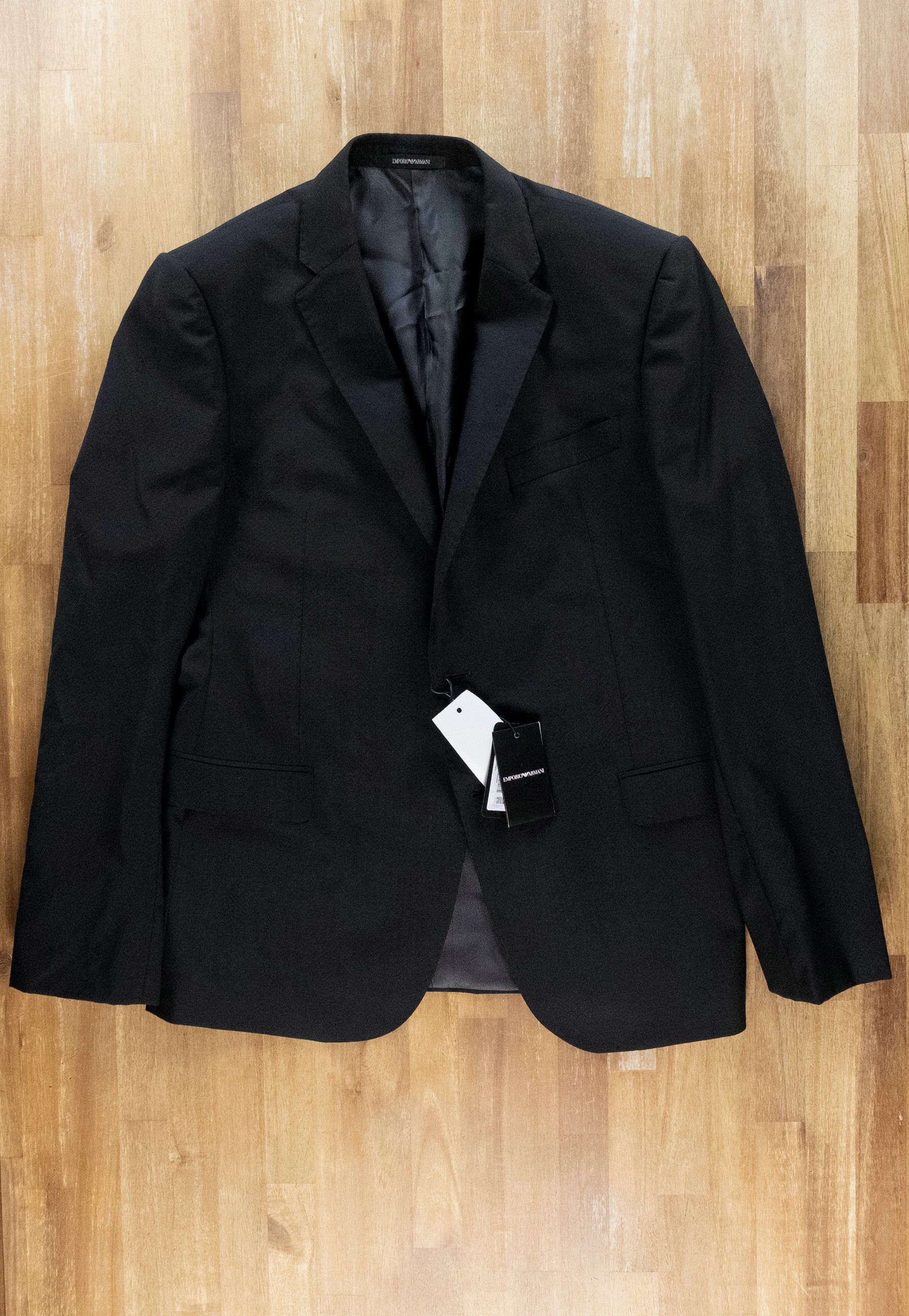 Emporio Armani EMPORIO ARMANI M-line dark blue wool suit Size 42 US / 52 IT Size 42R - 3 Thumbnail
