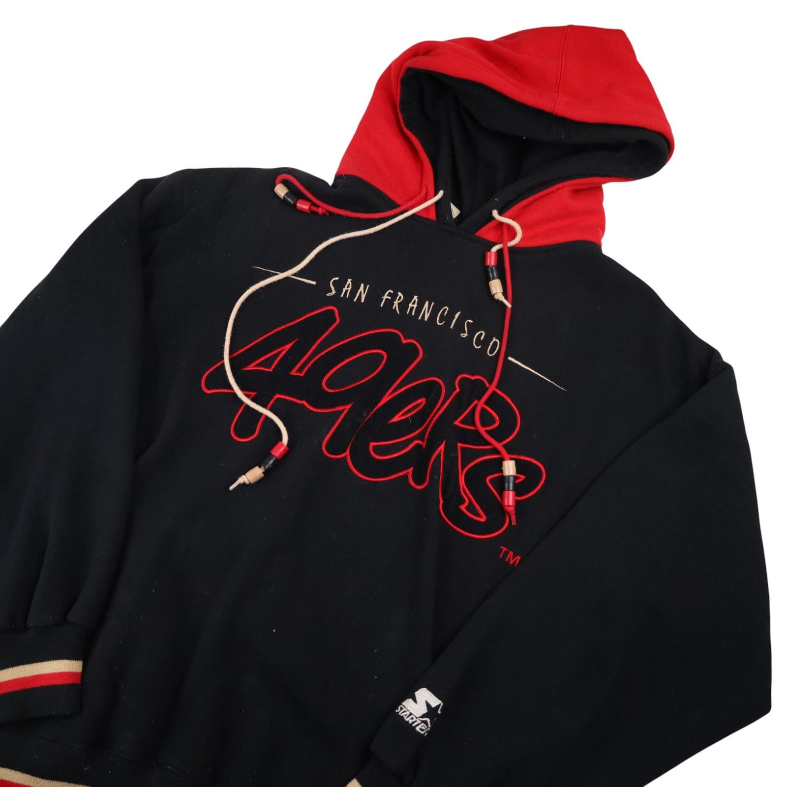 NFL × Starter × Vintage Vintage 90s Starter San Francisco 49ers Double Hood Hoodie Size US L / EU 52-54 / 3 - 2 Thumbnail