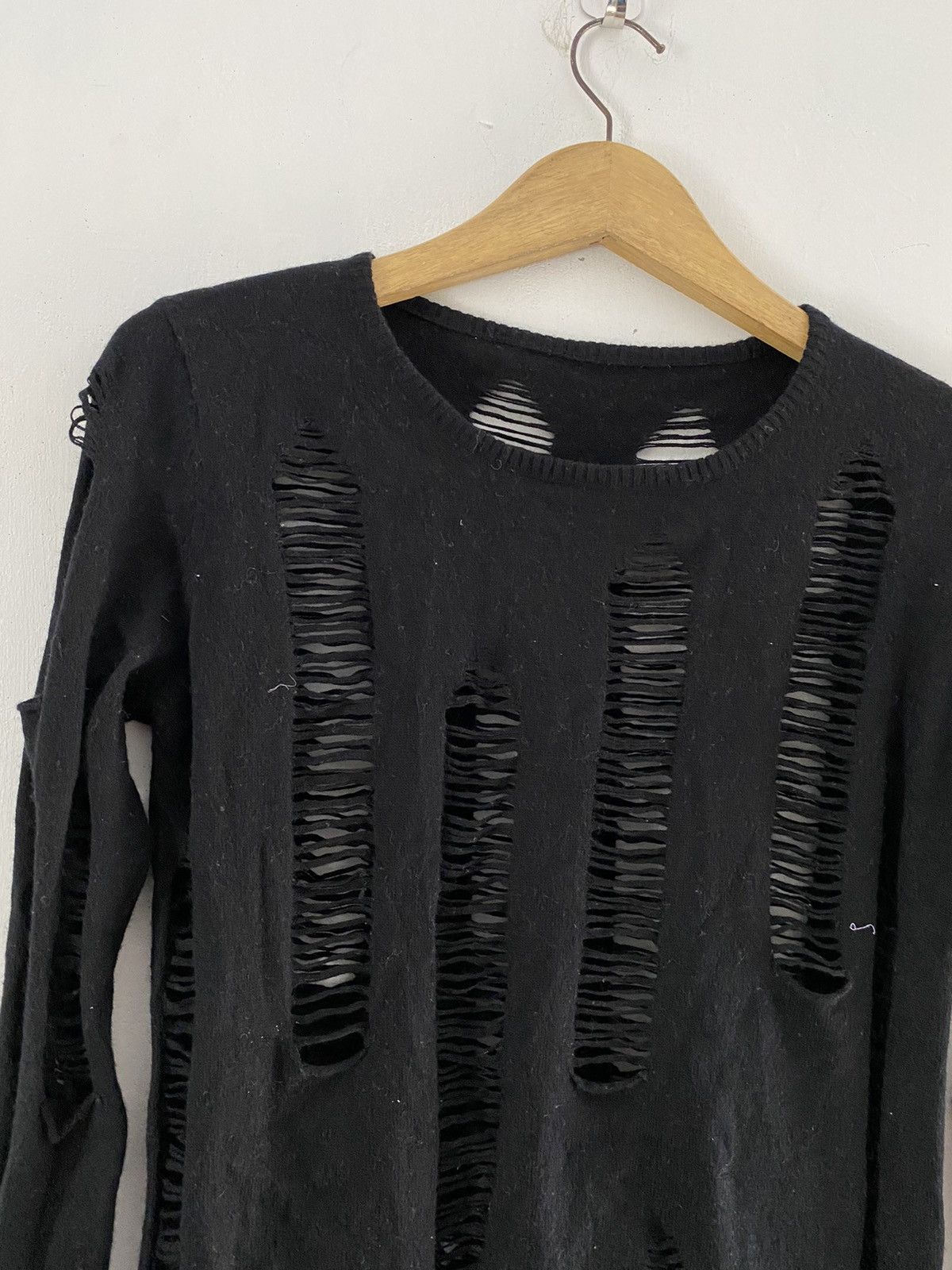 If Six Was Nine × Japanese Brand × Le Grande Bleu (L.G.B.) Japanese formre distressed knit sweatshirt Size US M / EU 48-50 / 2 - 3 Thumbnail