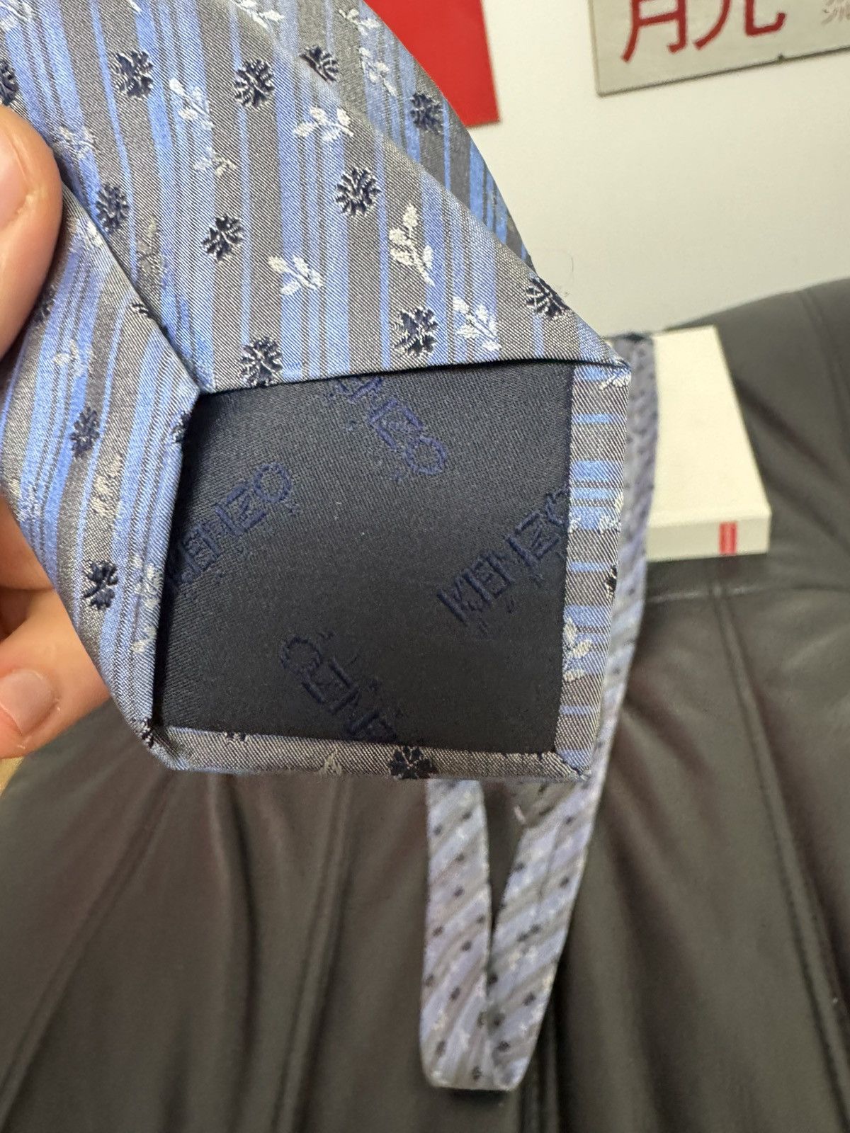 Kenzo Kenzo Paris Tie Archive Y2k Vintage Designer Flowers Blue Size ONE SIZE - 5 Thumbnail