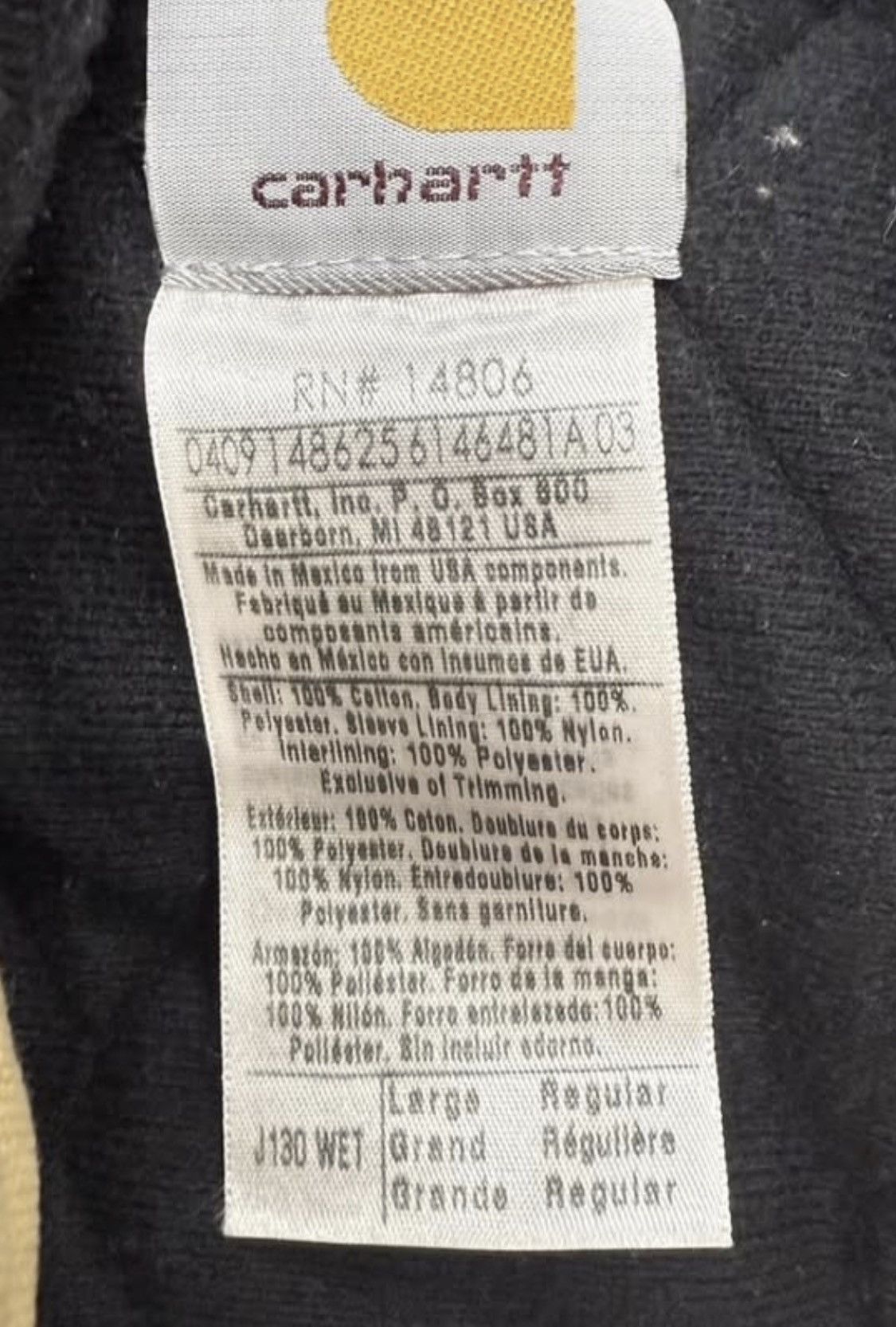 Carhartt RARE Vintage Carhartt Duck Jacket J130 Flannel Lined Rare Size US L / EU 52-54 / 3 - 3 Thumbnail