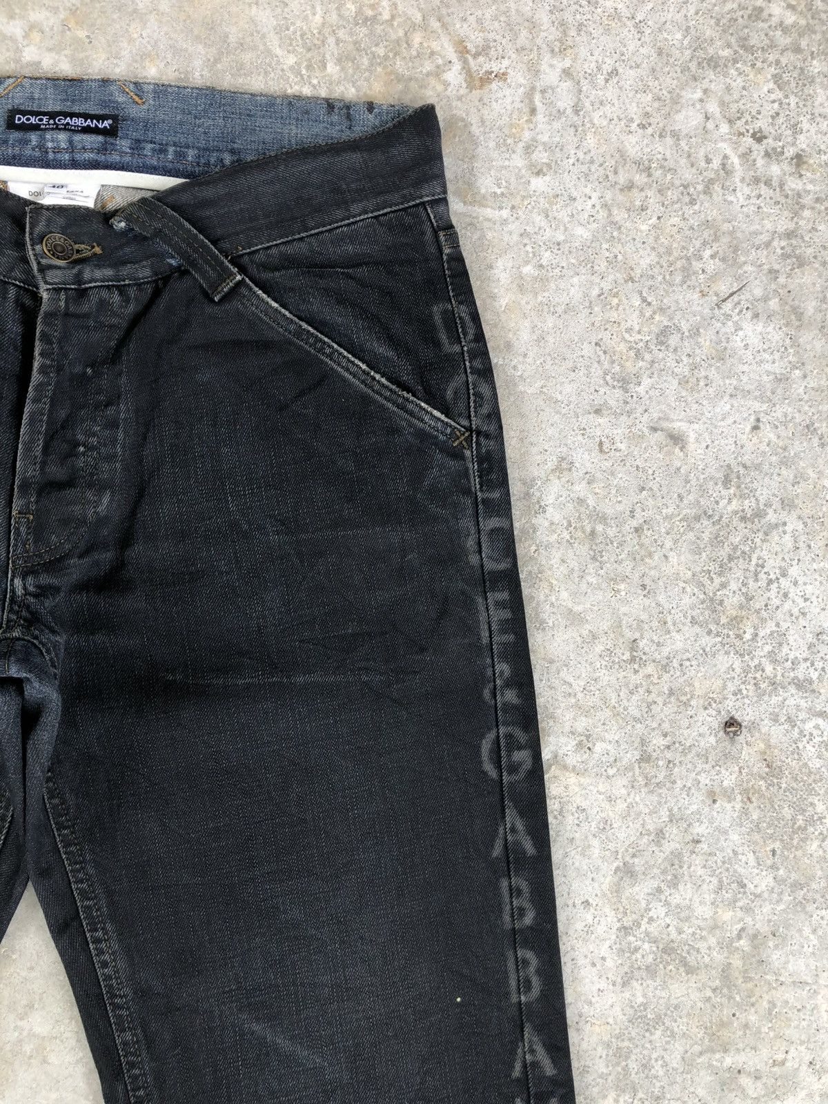 Dolce & Gabbana Dolce Gabbana Waxed Denim Wide Patchwork Size US 32 / EU 48 - 5 Thumbnail