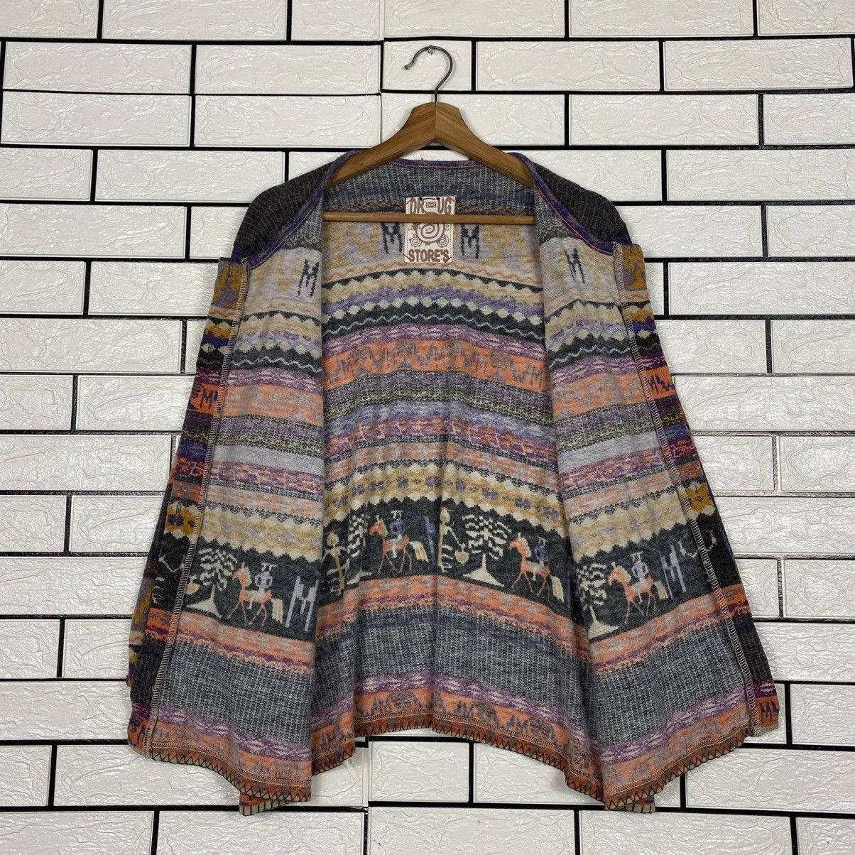 Hysteric Glamour 📌Cardigan Jacket Design Navajo Native Drug Store Japan Size US M / EU 48-50 / 2 - 14 Thumbnail