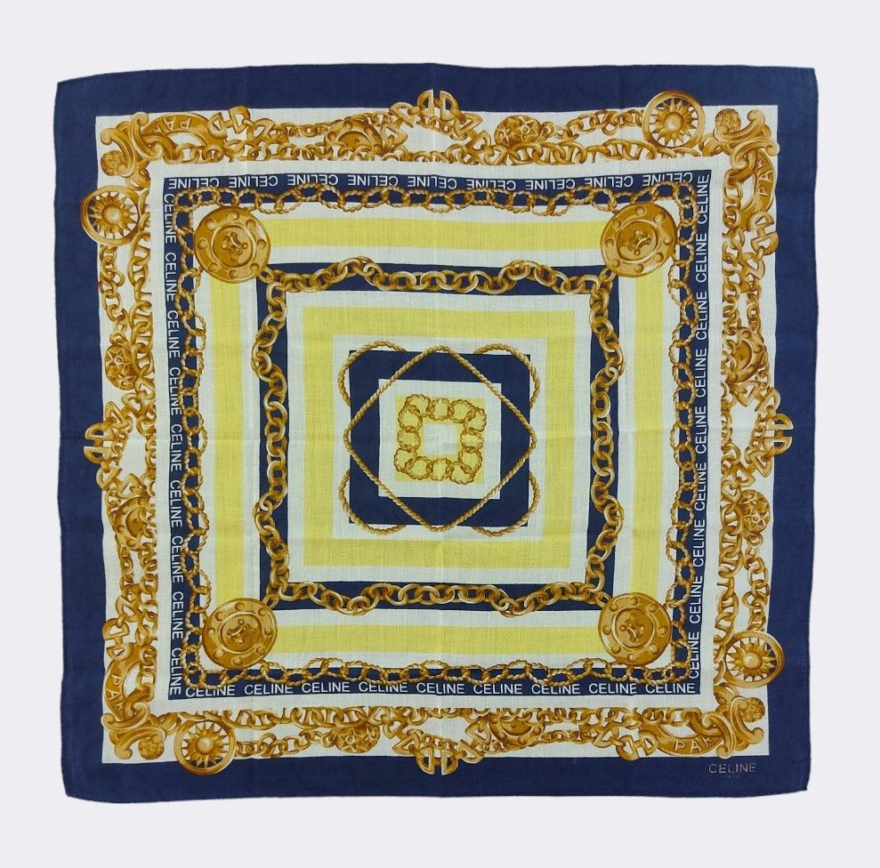 Celine Vintage Celine Handkerchief Neckerchief Bandana H171D Size ONE SIZE - 1 Thumbnail
