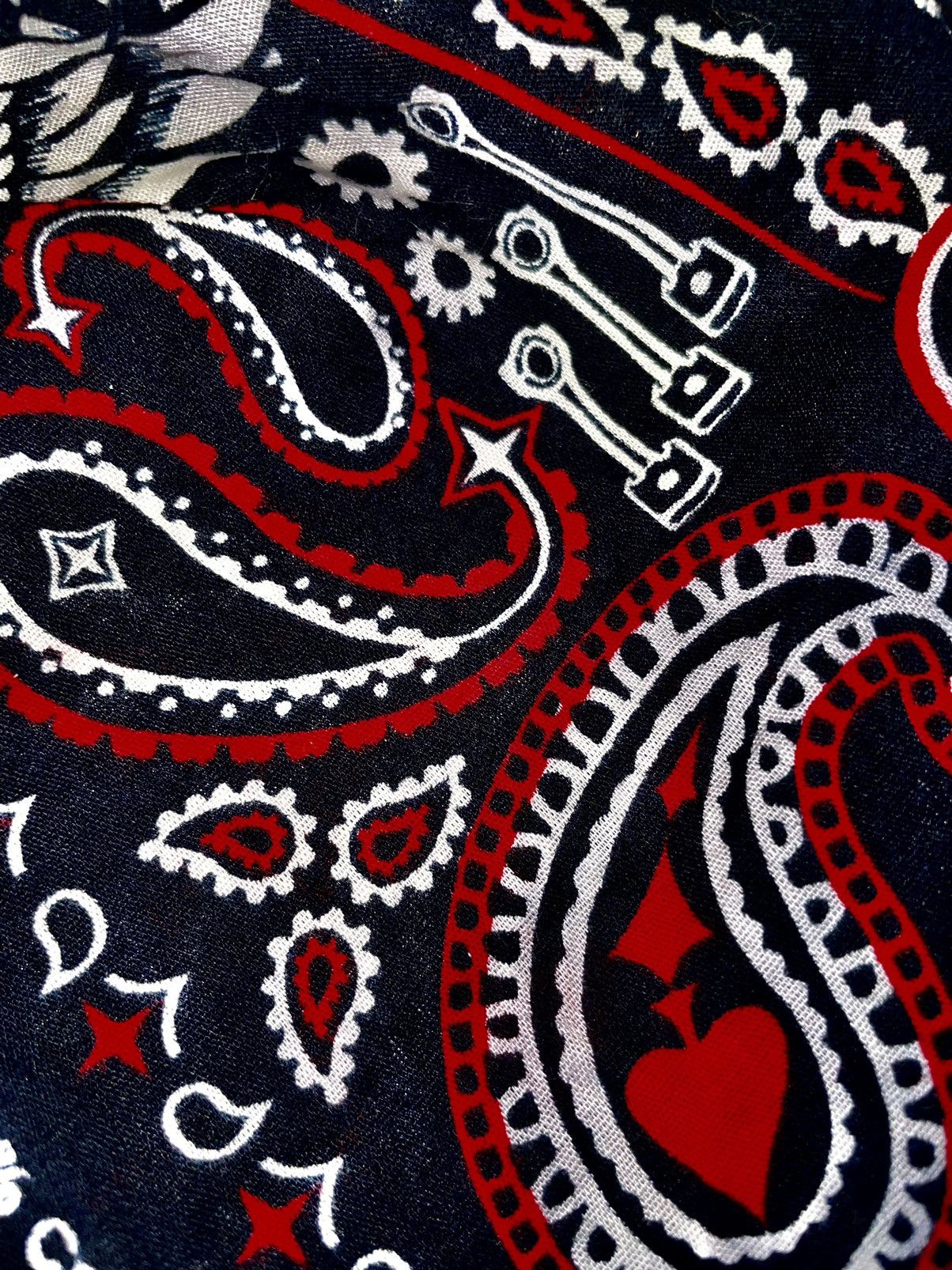 Vintage Vintage 70’s Trunk Up Motorcycle Authentic Bandana!! Rare Size ONE SIZE - 4 Thumbnail