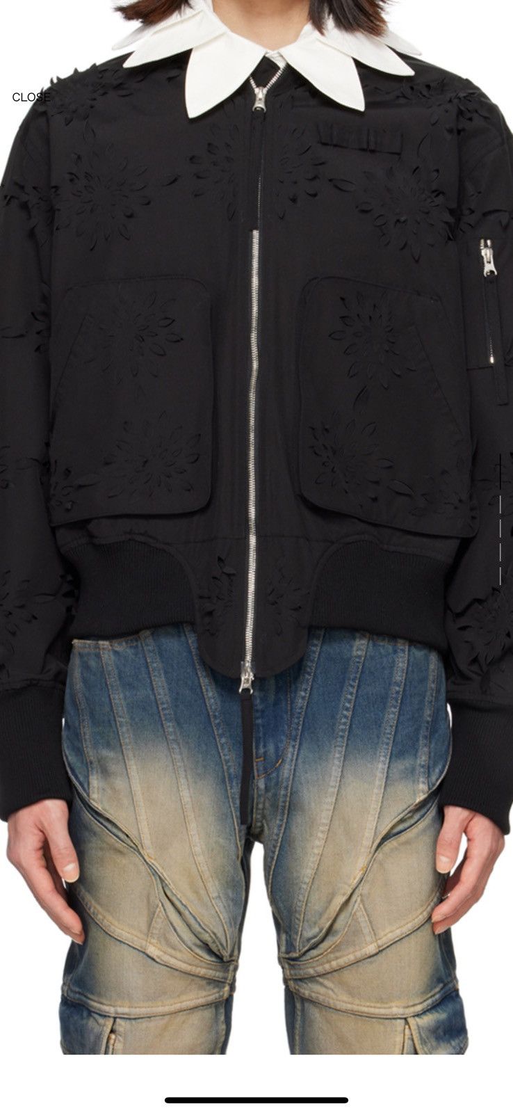 Juntae Kim Juntae Kim Lazer-Cut Floral Bomber Jacket Size US L / EU 52-54 / 3 - 15 Thumbnail