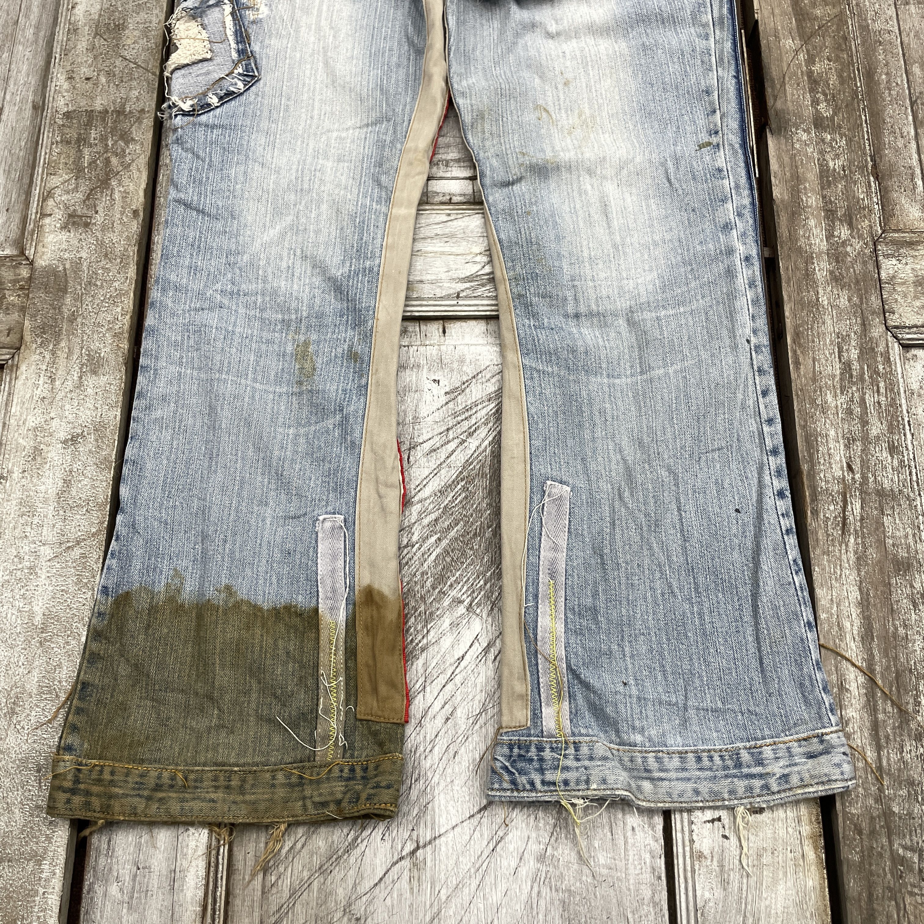 Designer × Vintage Japanese Brand Custom Distressed Bootcut Like Kapital-wc305 Size 31" - 3 Thumbnail