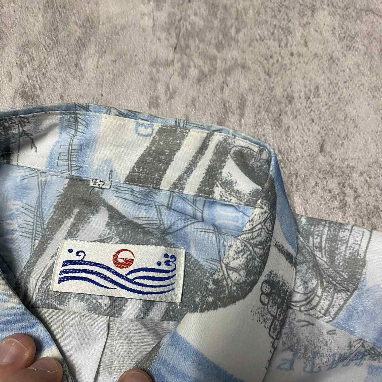 Other Blue and white vintage patterned button-up shirt clothing Size US M / EU 48-50 / 2 - 3 Thumbnail
