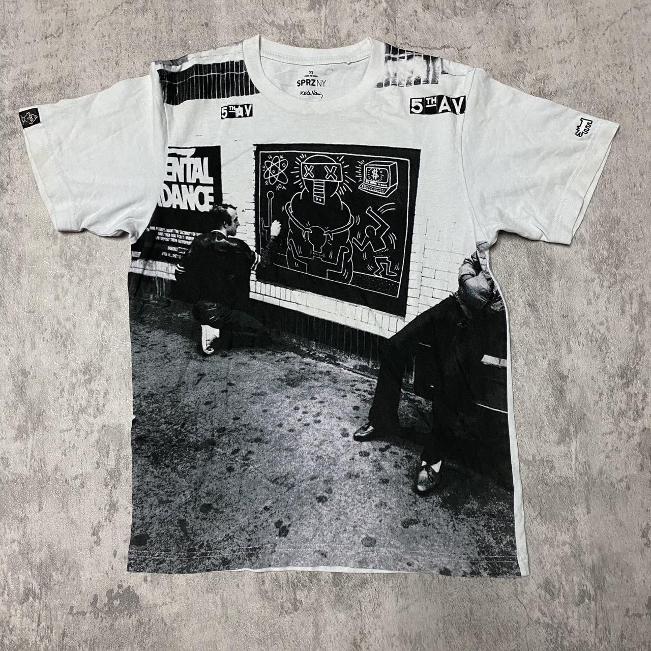 Other White and black Keith Haring graphic t-shirt #streetart Size US XS / EU 42 / 0 - 1 Thumbnail