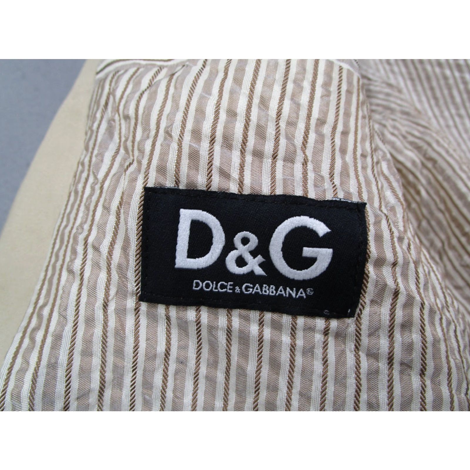 Dolce & Gabbana Dolce&Gabbana Blazer Men 42 Regular Beige Cotton 2-Button Sport Coat Classic Designer Size 42R - 2 Thumbnail