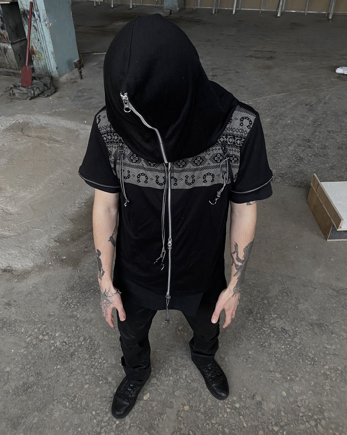 PPFM PPFM gimp multi-zip sleeveless hoodie Size US M / EU 48-50 / 2 - 4 Thumbnail
