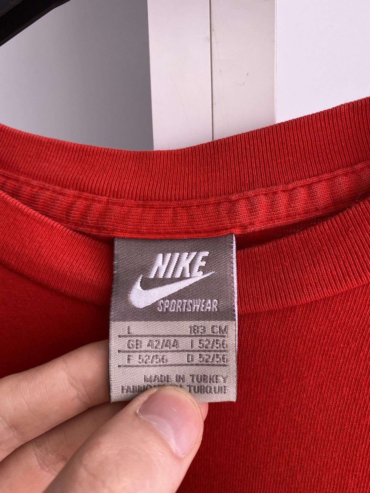 Nike × Vintage Vintage Nike Air Tee 90-s style Size US L / EU 52-54 / 3 - 6 Thumbnail