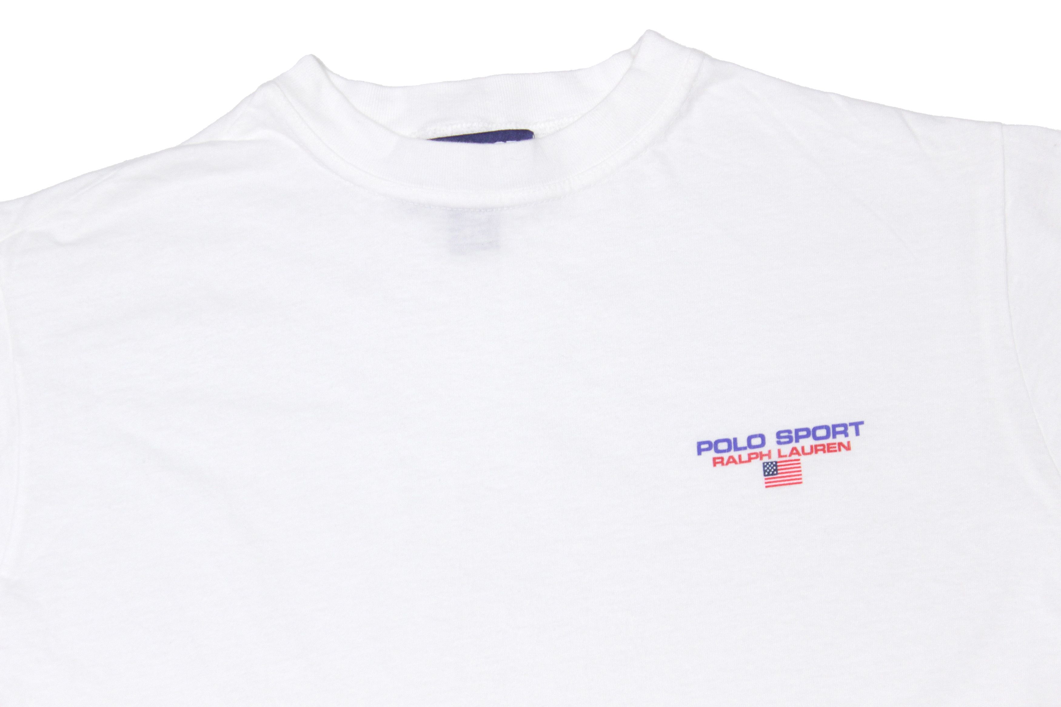 Polo Ralph Lauren 90S Logo T-Shirt Vintage Made in USA Size US M / EU 48-50 / 2 - 3 Thumbnail