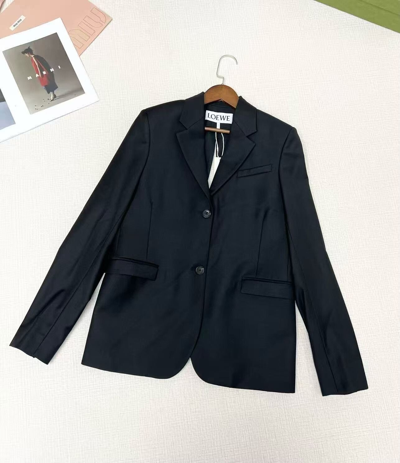 Loewe LOEWE Wool Suit Jacket Size 34 Size XS / US 0-2 / IT 36-38 - 1 Thumbnail