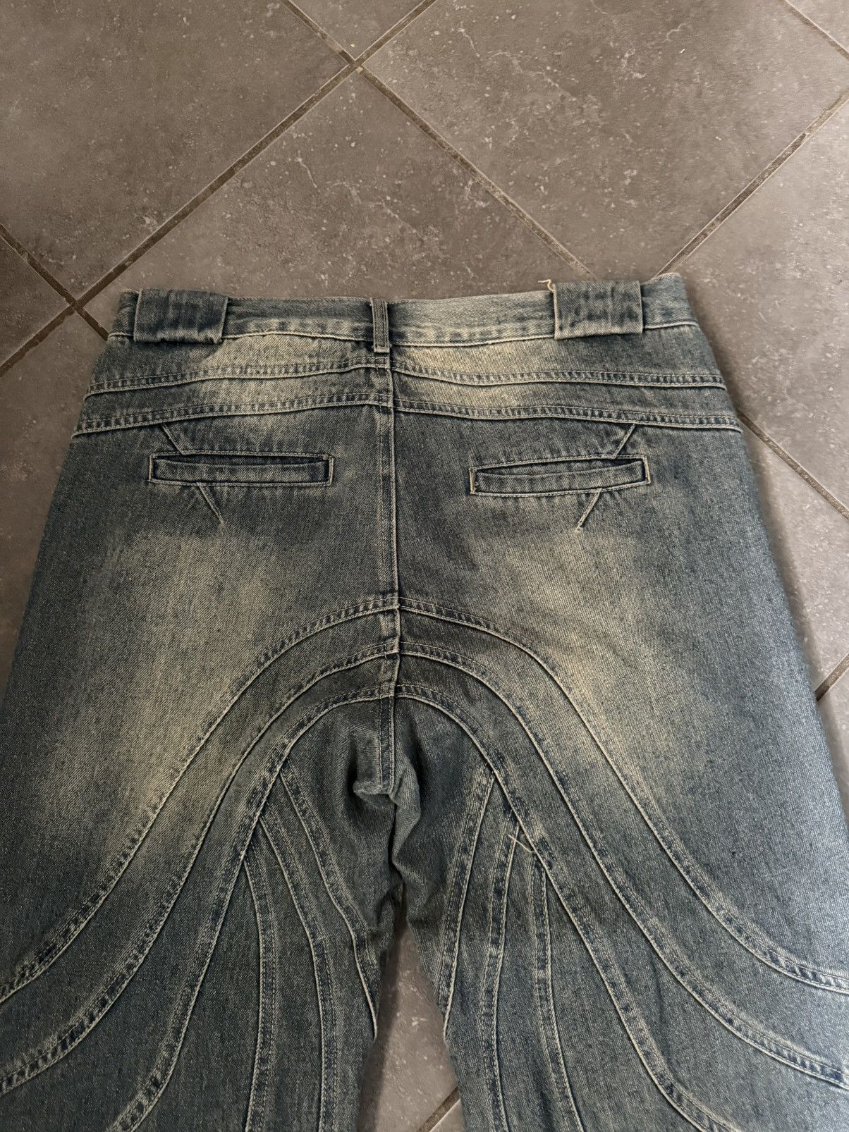 Other Wave-Style Denim Jeans (Similar to No Faith Studios) Size US 34 / EU 50 - 3 Thumbnail