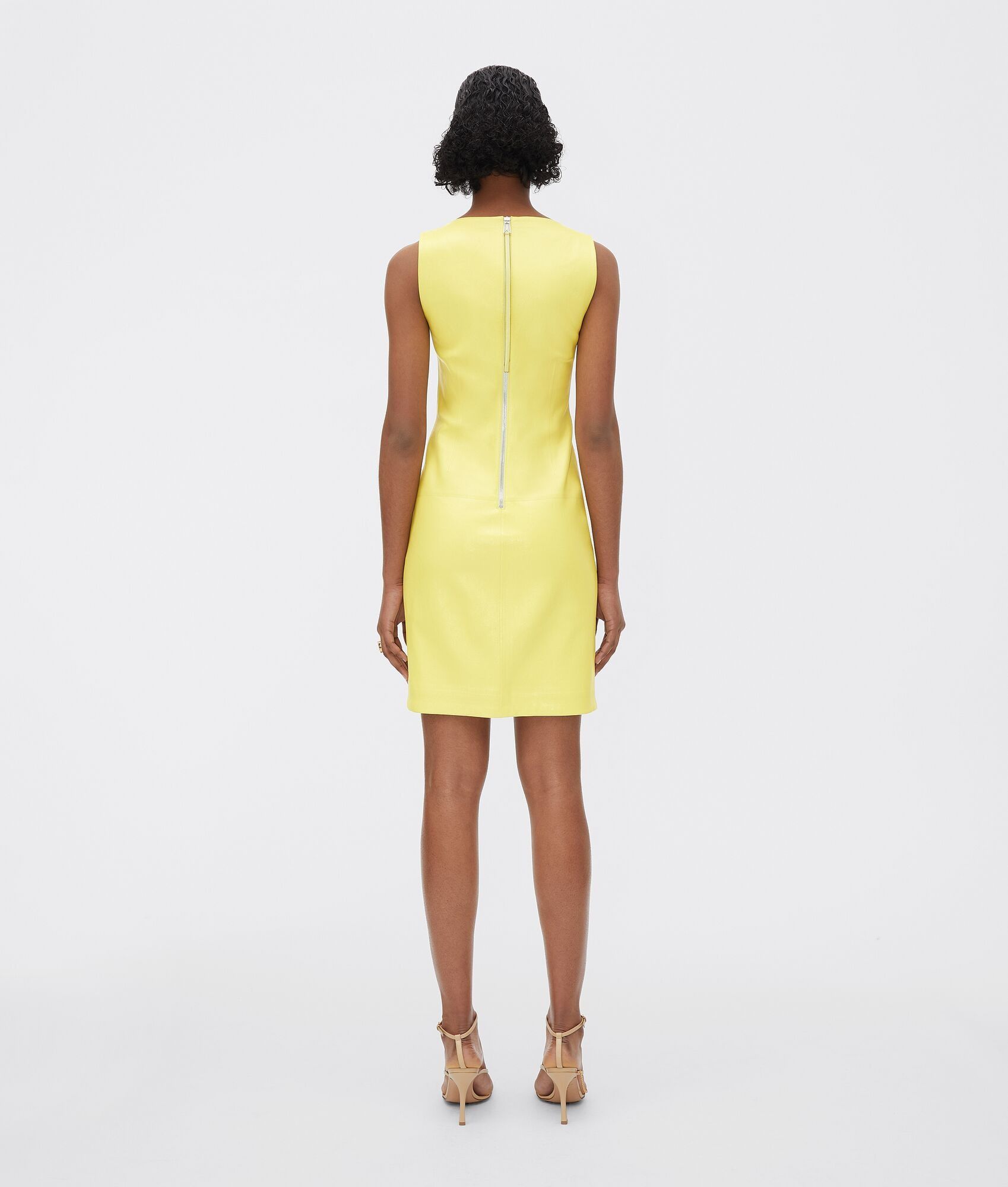 Bottega Veneta o1n1vont0425 Stretch Shinny Nappa Dress in Sherbert Size XS / US 0-2 / IT 36-38 - 3 Thumbnail