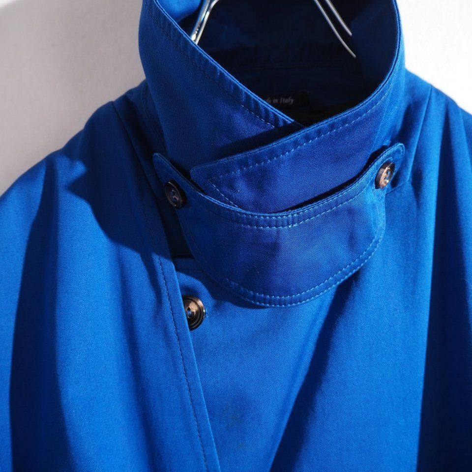 Maison Margiela Maison Margiela 10 Blue Cotton Trench Coat Size 48 Size US M / EU 48-50 / 2 - 3 Thumbnail