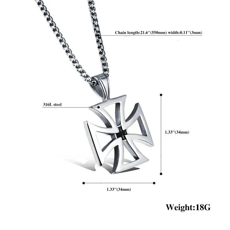 Other Hollow Cross Pendant Necklace Size ONE SIZE - 5 Thumbnail