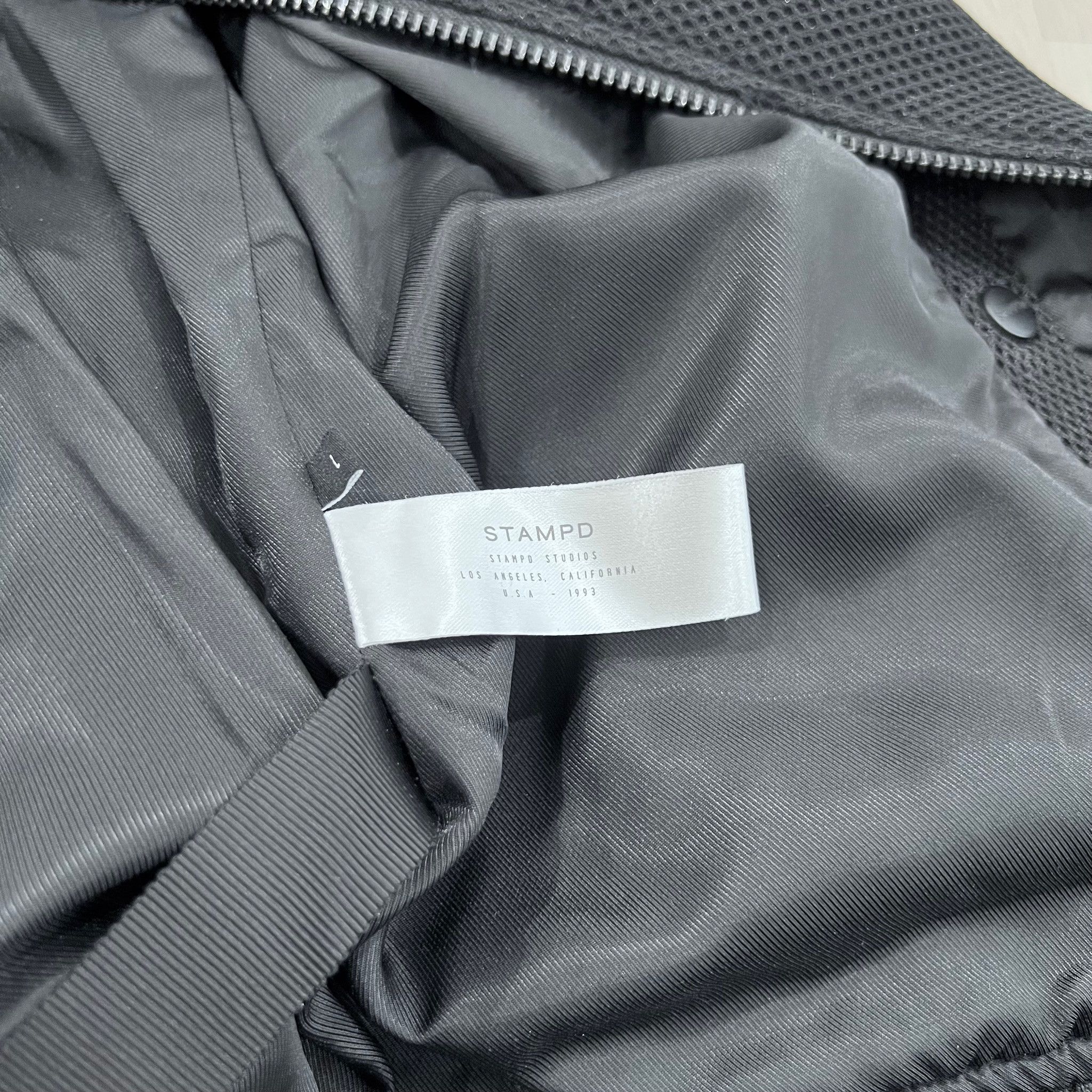 Stampd RARE! STAMPD LA Mesh Perforated Strapped Bomber Jacket Size US L / EU 52-54 / 3 - 10 Thumbnail