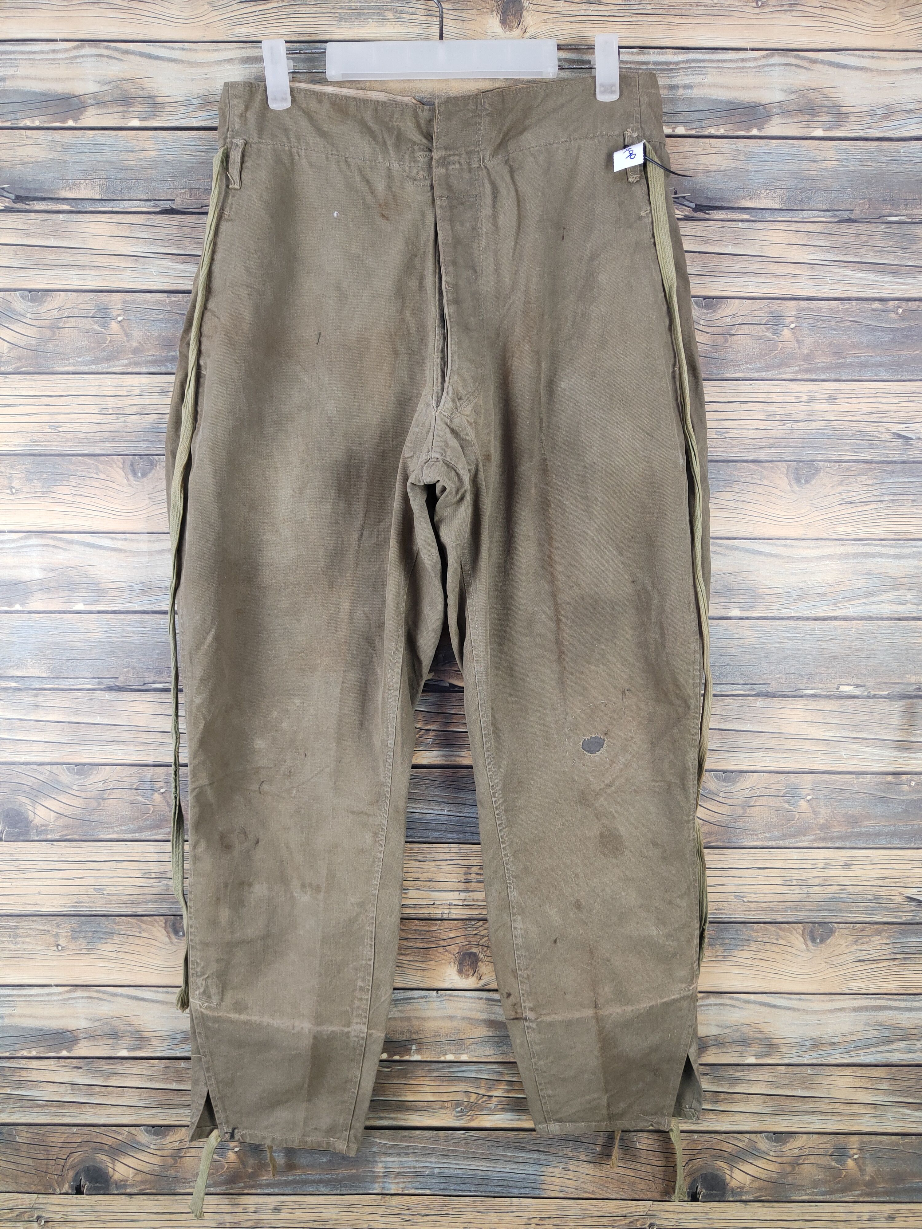 Vintage DL Japan vintage military worker Olive cargo Pants #W1790 Size US 30 / EU 46 - 1 Thumbnail